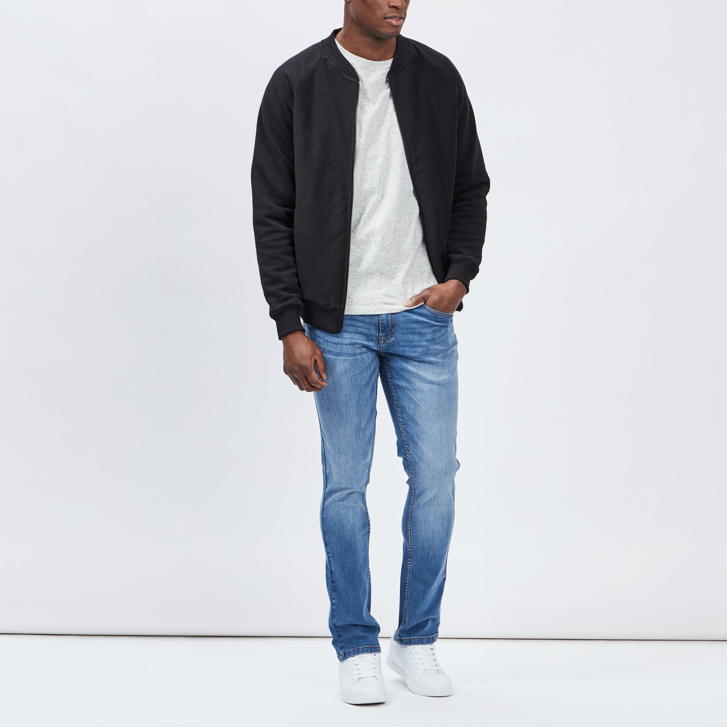 Jean effet usé homme hot sale