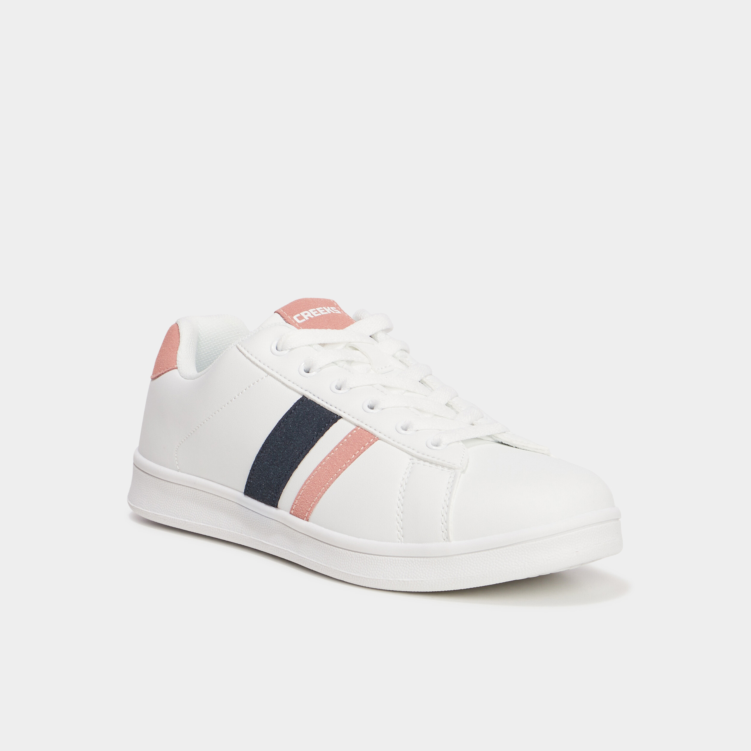 Tennis a lacets Creeks blanc femme