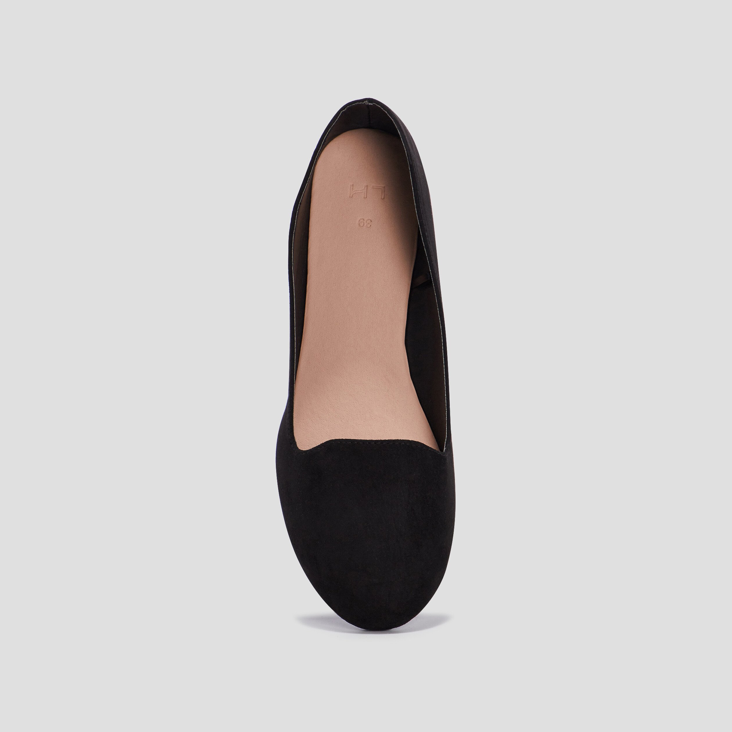 Ballerines esprit mocassins noir femme