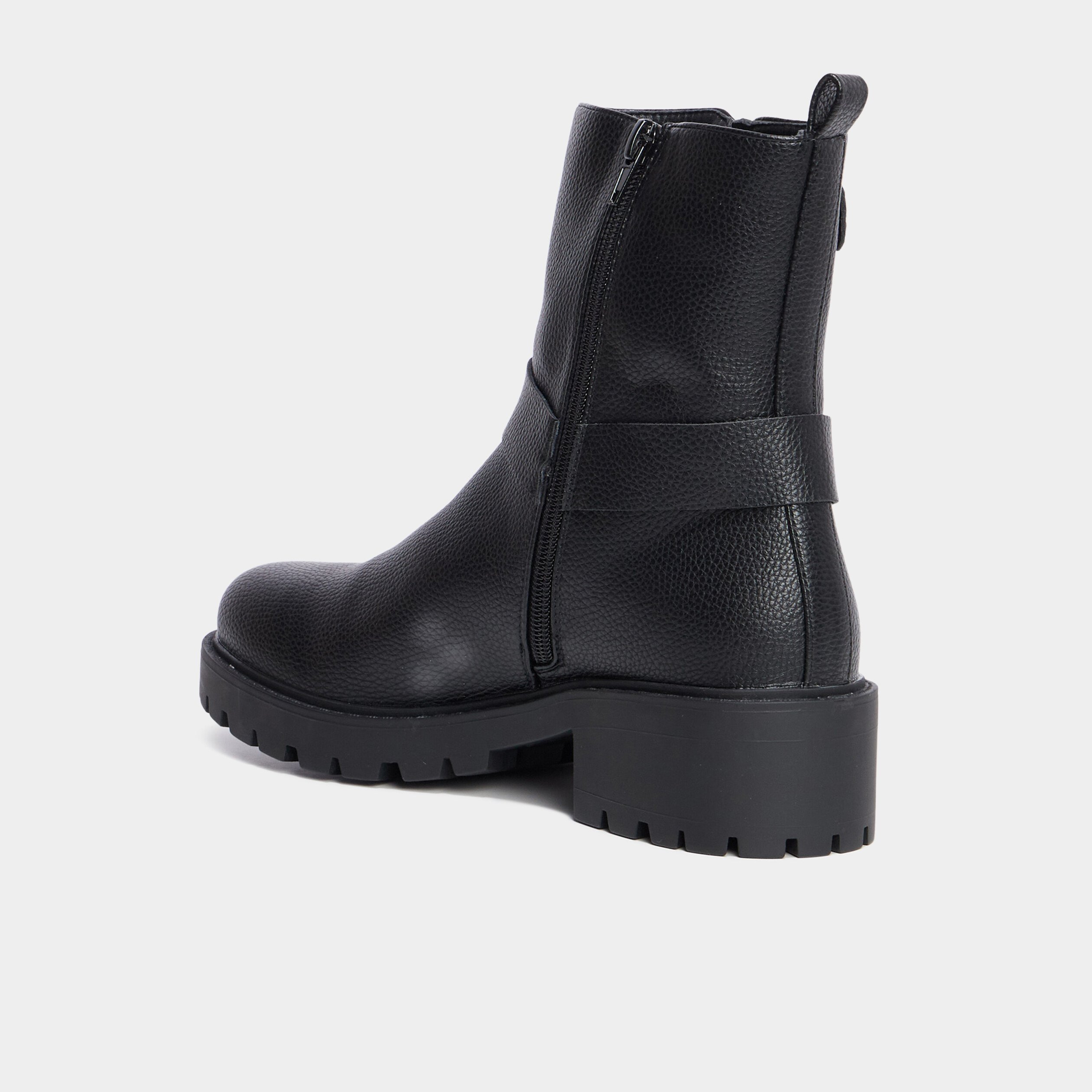 Bottines motardes noires femme hotsell