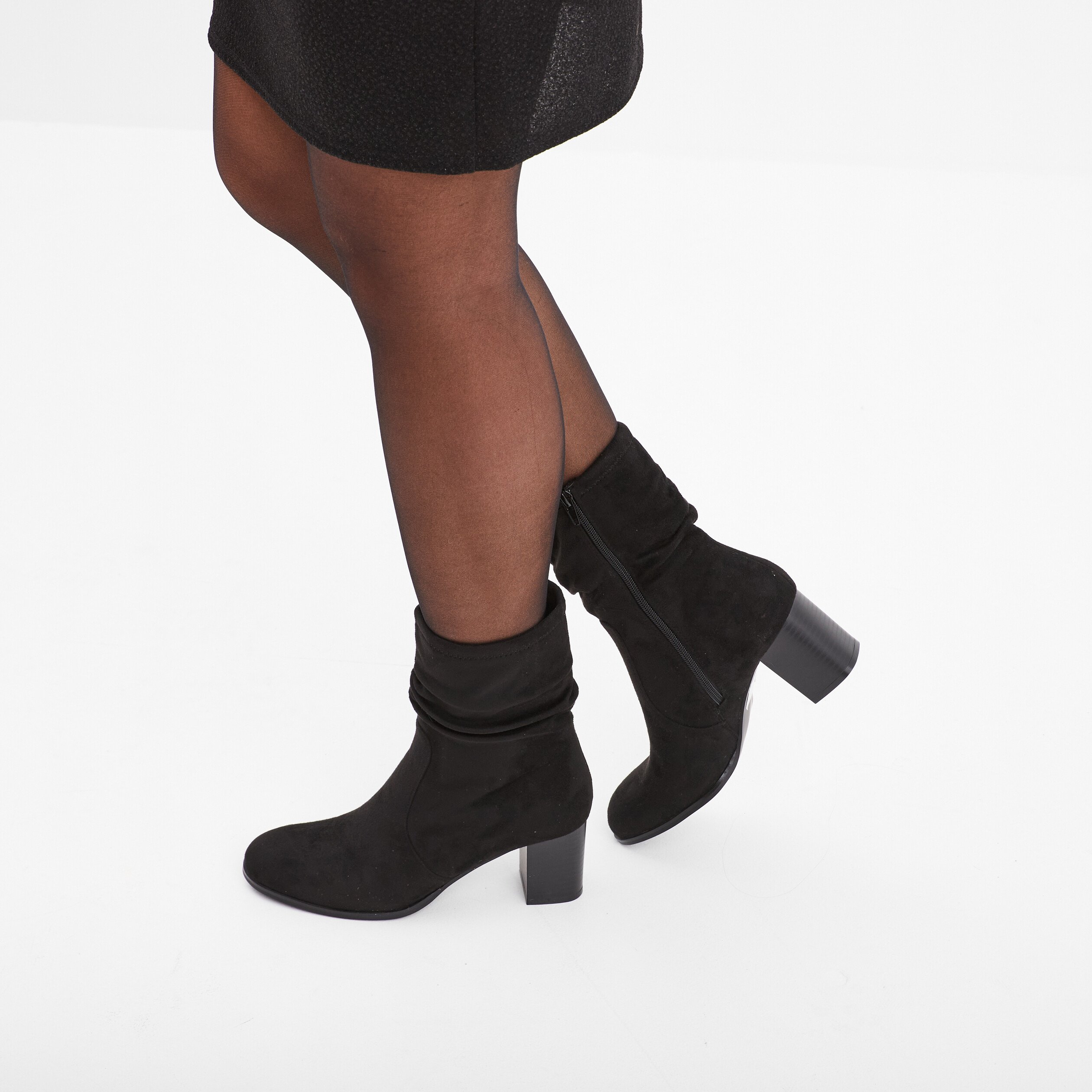 Bottines noires daim femme on sale