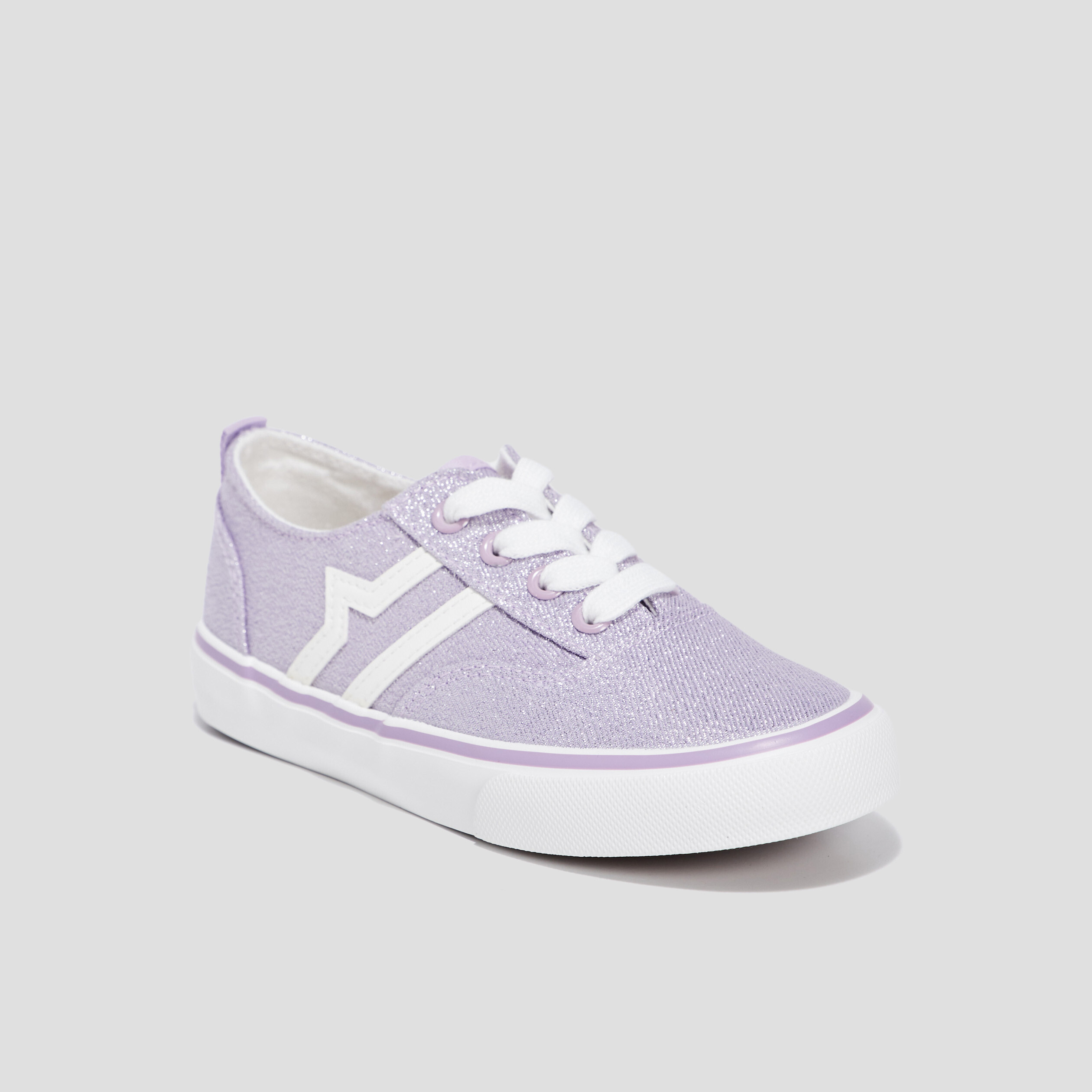 Tennis en toile lacets Creeks violet fille