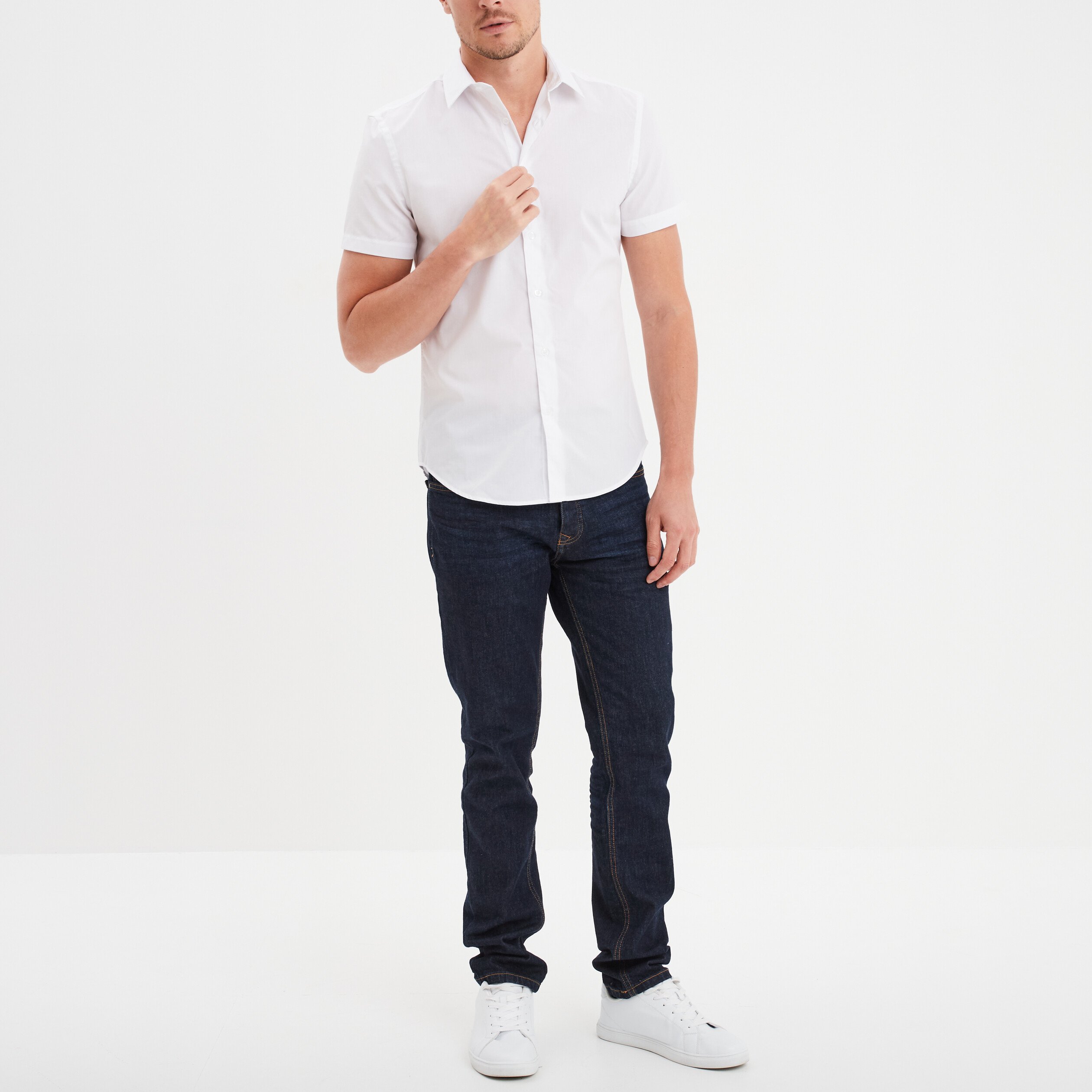 Chemise blanche manche courte orders homme