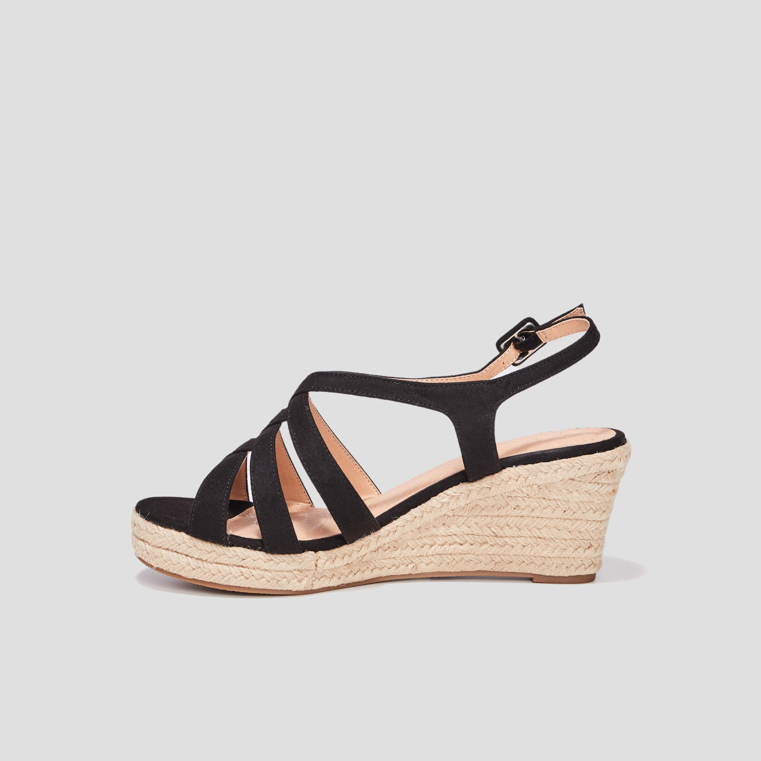 Chaussure noir compense femme online