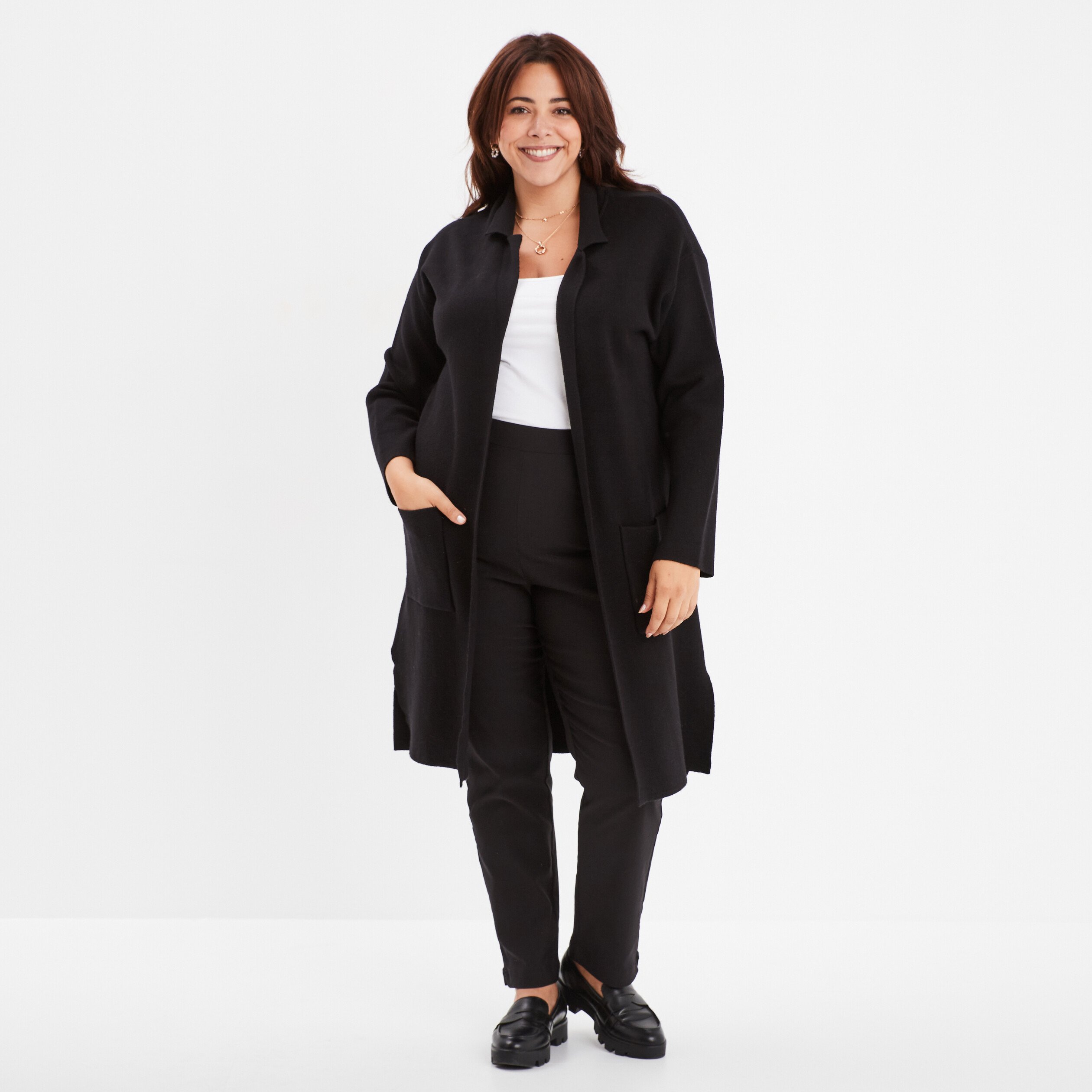 Veste noire femme grande taille sale