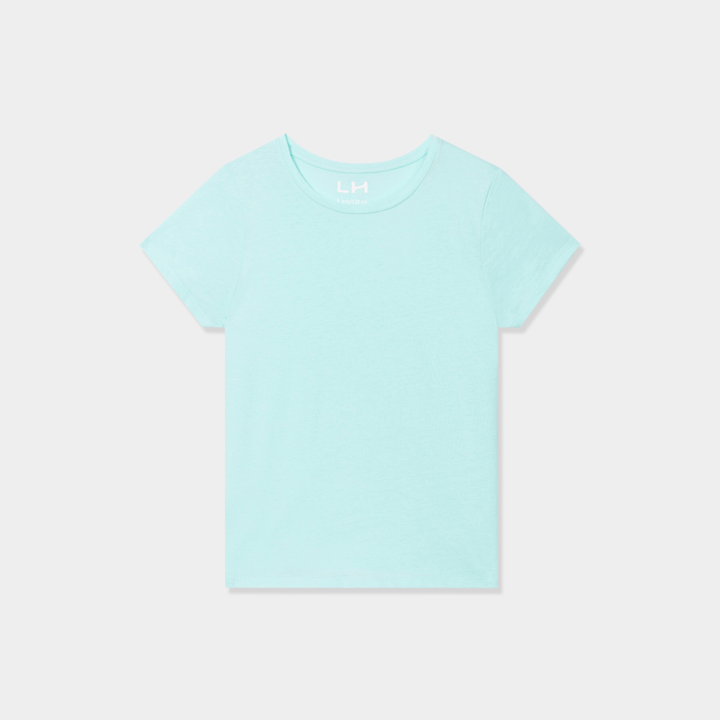 T shirt manches courtes bleu clair fille