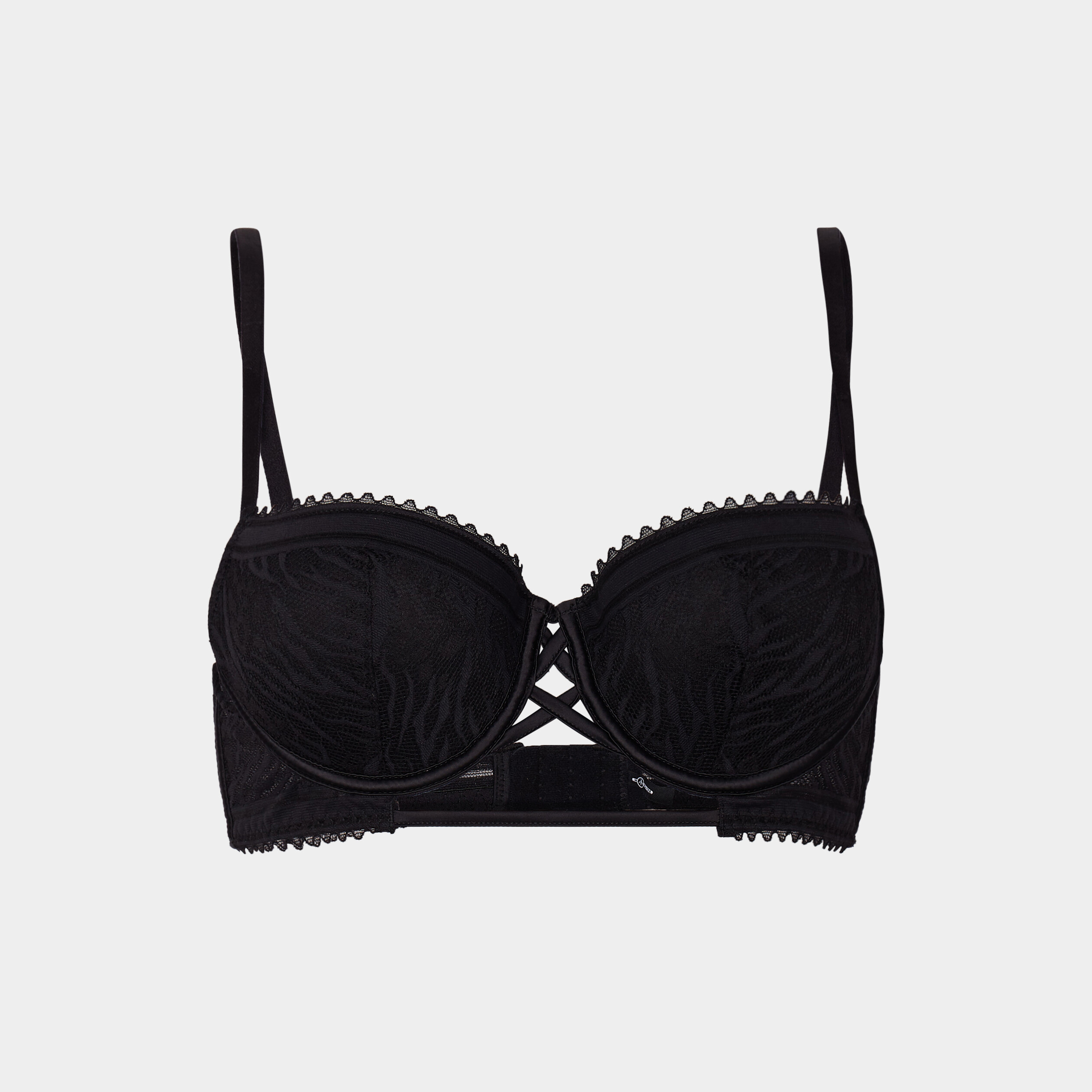 Soutien Gorge Corbeille Padded Dentelle Noir Femme La Halle 