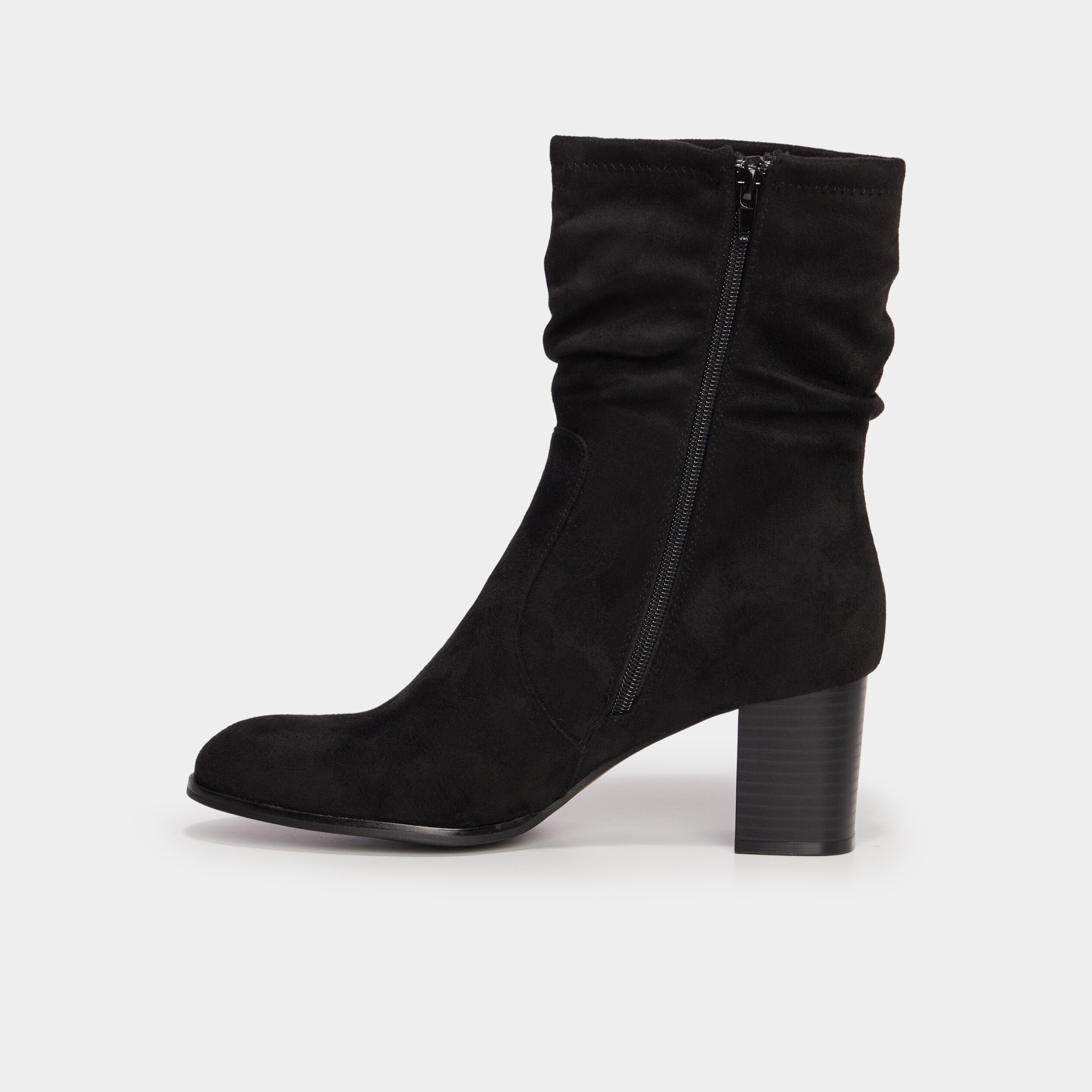 Boots daim noir femme hotsell