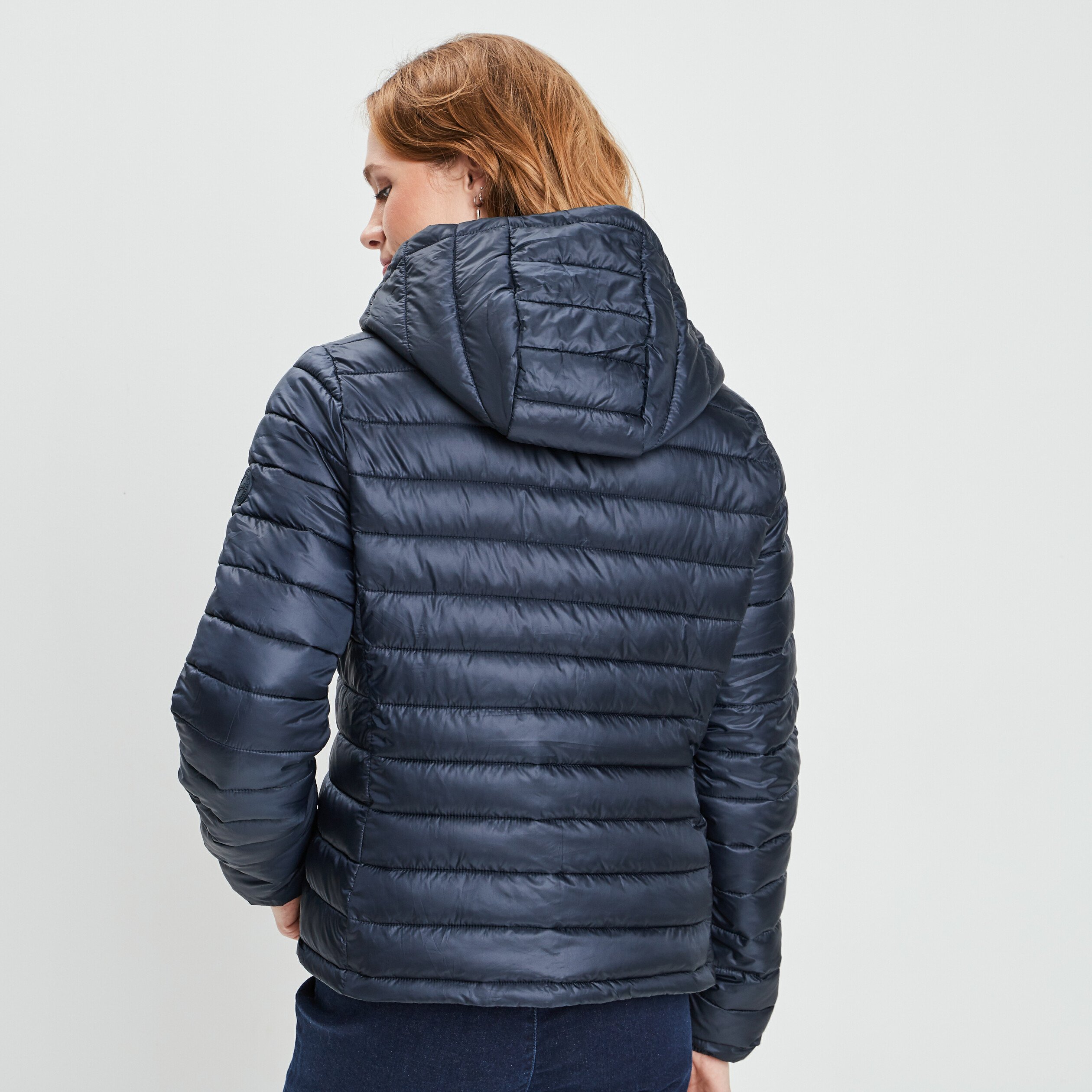 Manteau doudoune bleu femme best sale