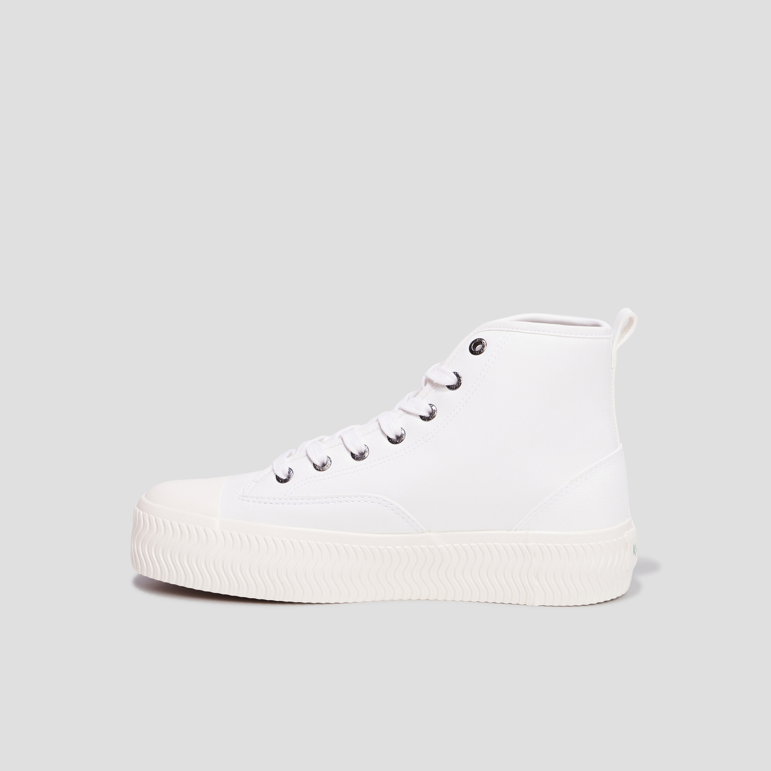 Baskets montantes Kickers Reallife blanc femme La Halle