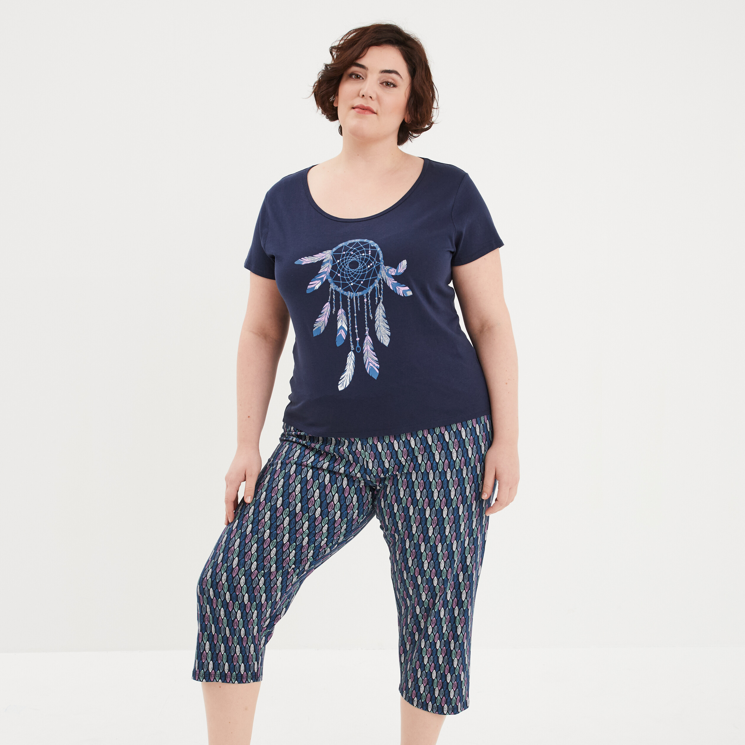 Pyjama corsaire femme grande taille new arrivals