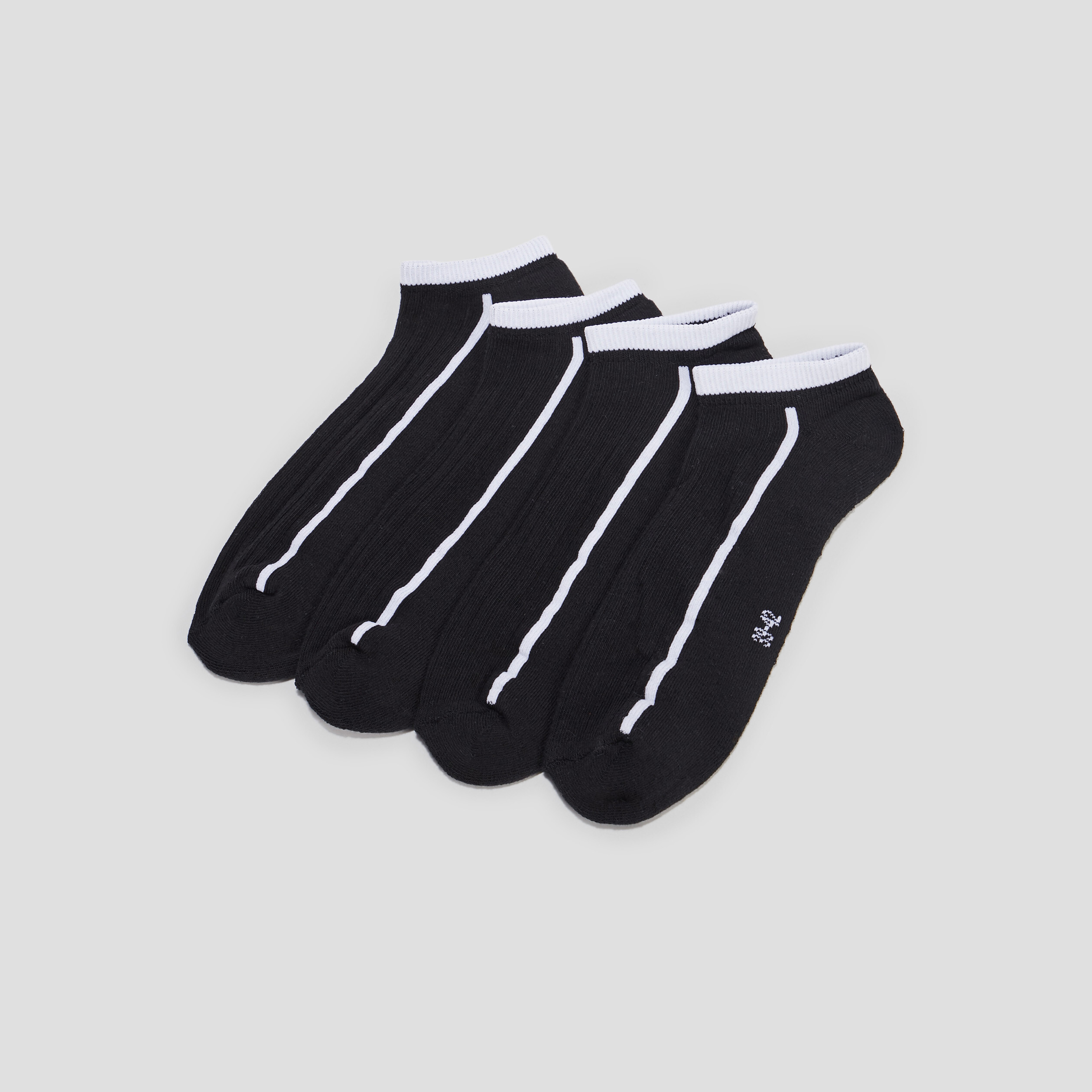 Lot 4 paires de chaussettes noir mixte