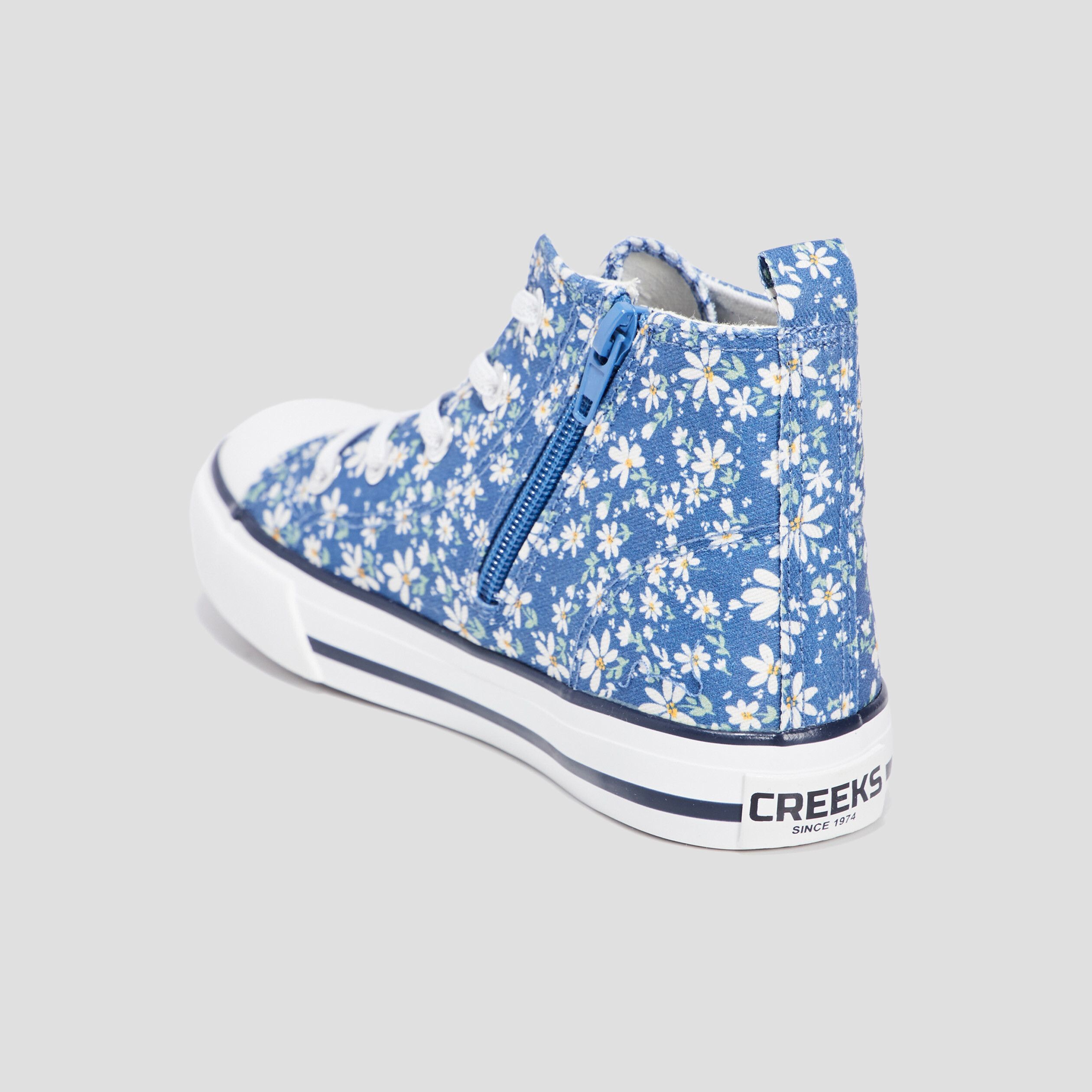 Tennis montantes en toile Creeks bleu fille La Halle