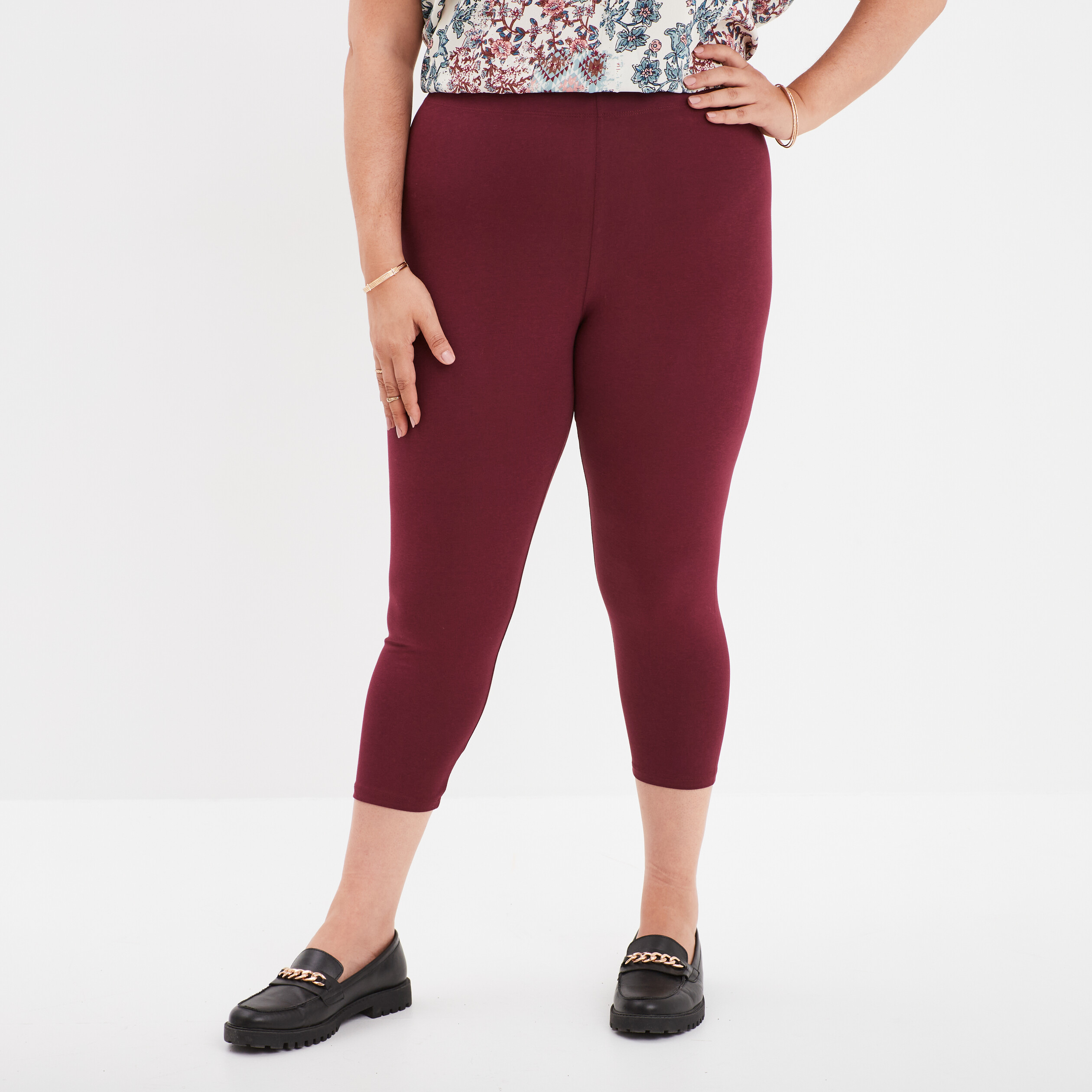 Legging bordeaux femme hotsell