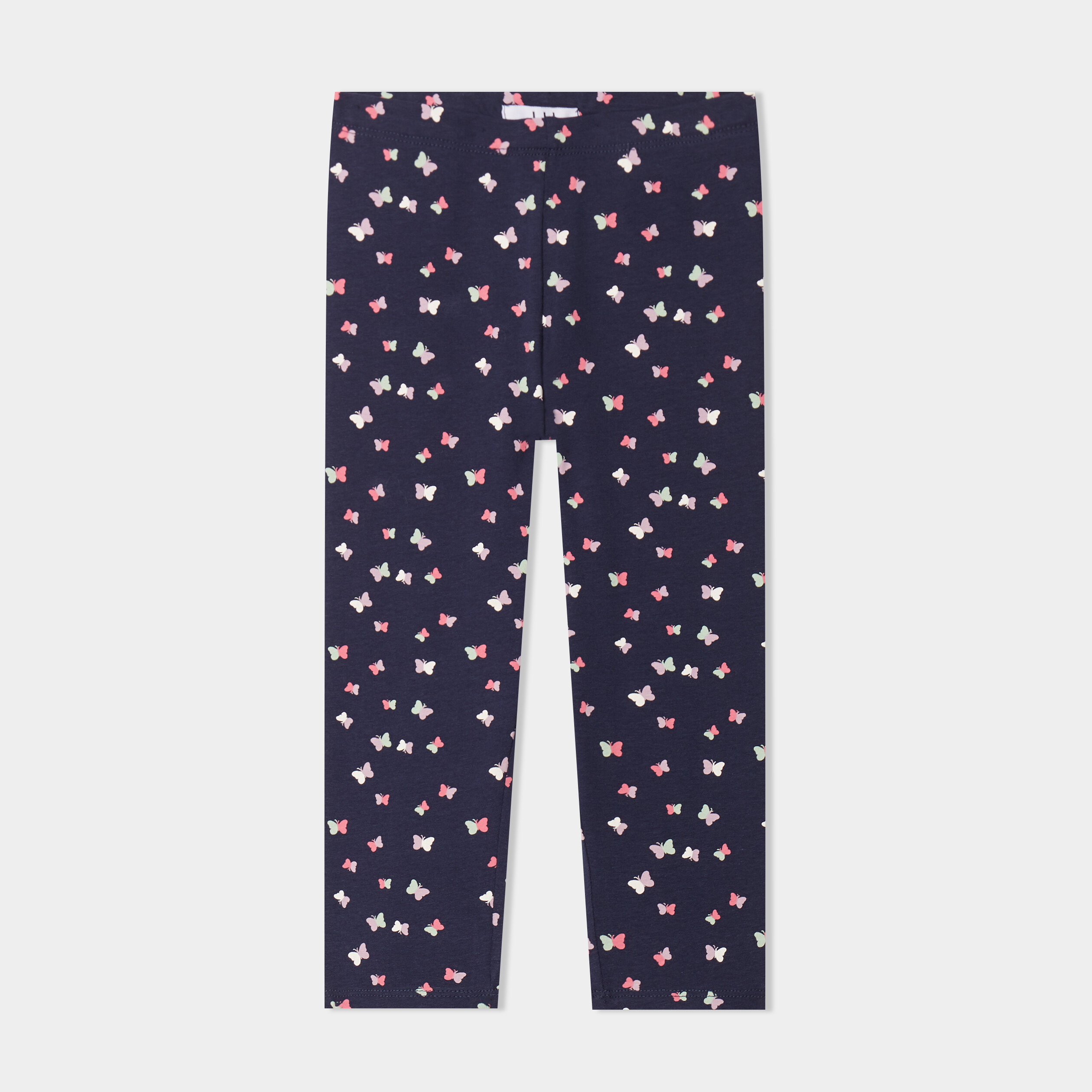 Legging en coton 7 8 me bleu marine fille