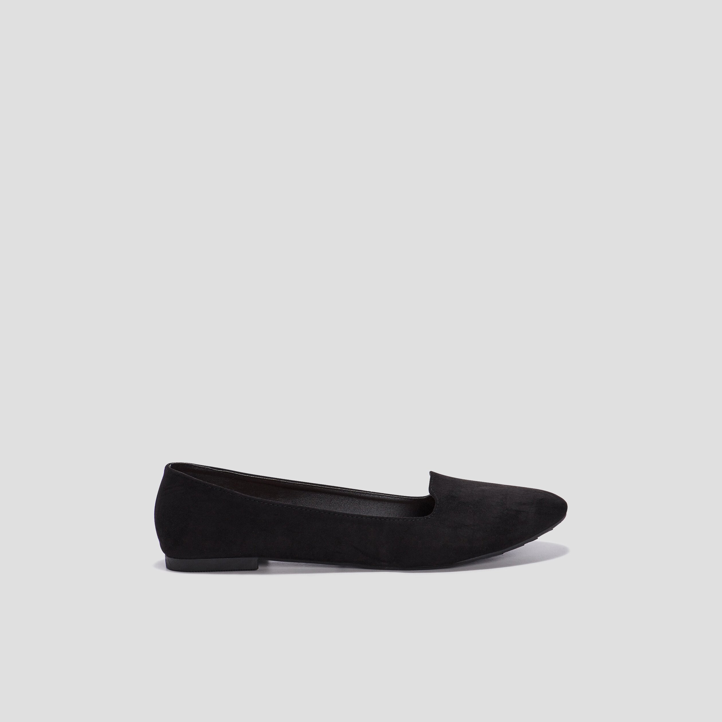 Ballerines esprit mocassins noir femme