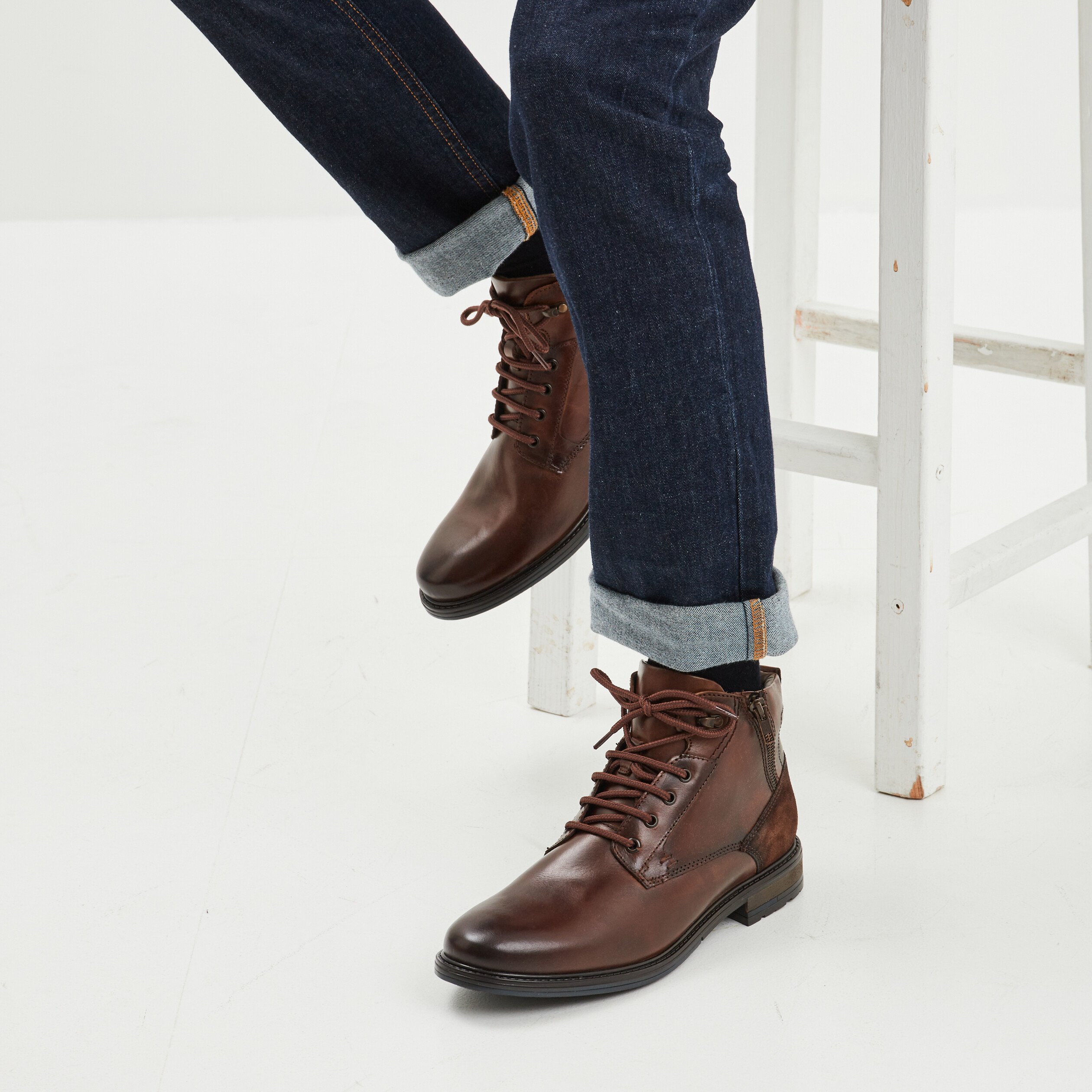 Bottines cuir hommes online