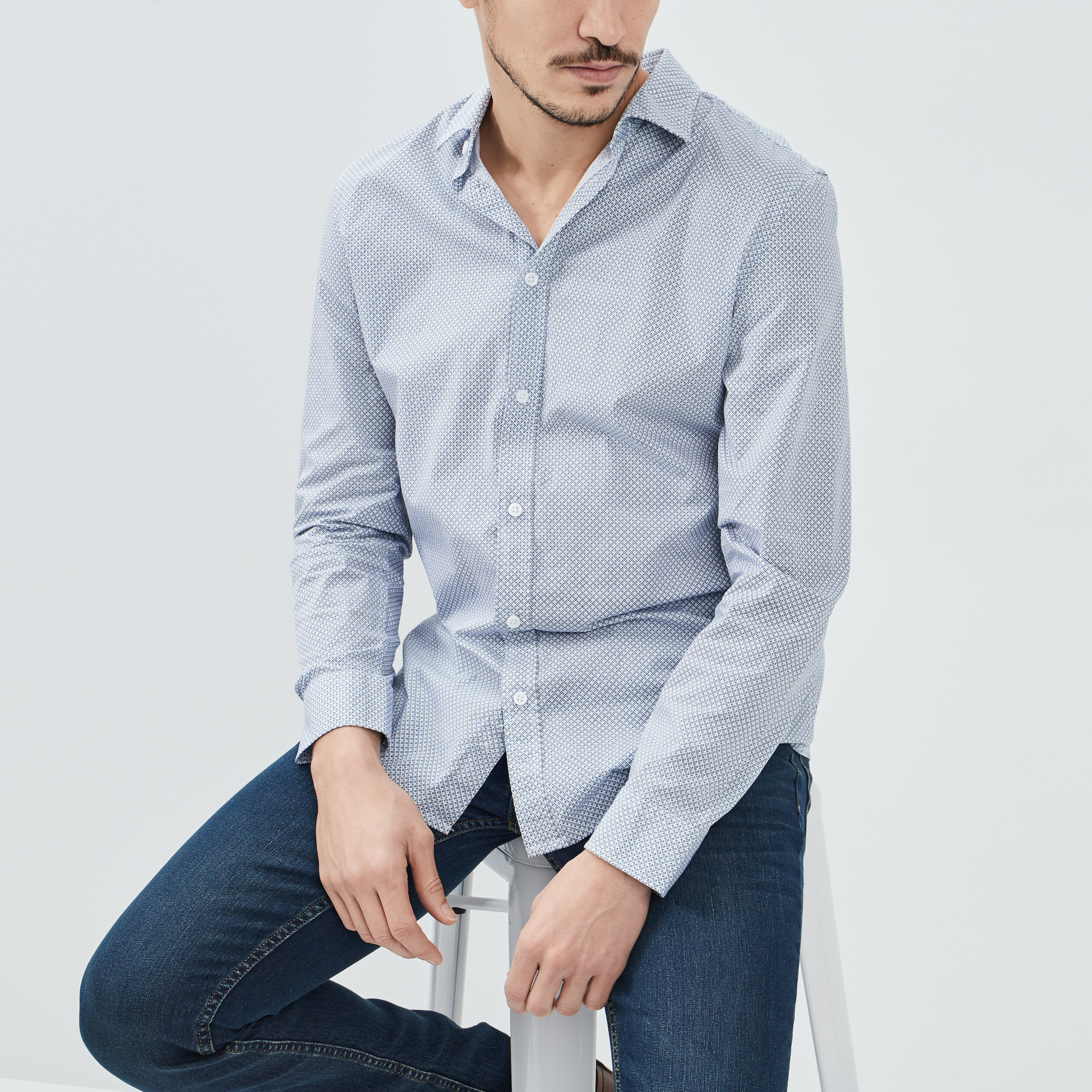 Chemise best sale ecru homme