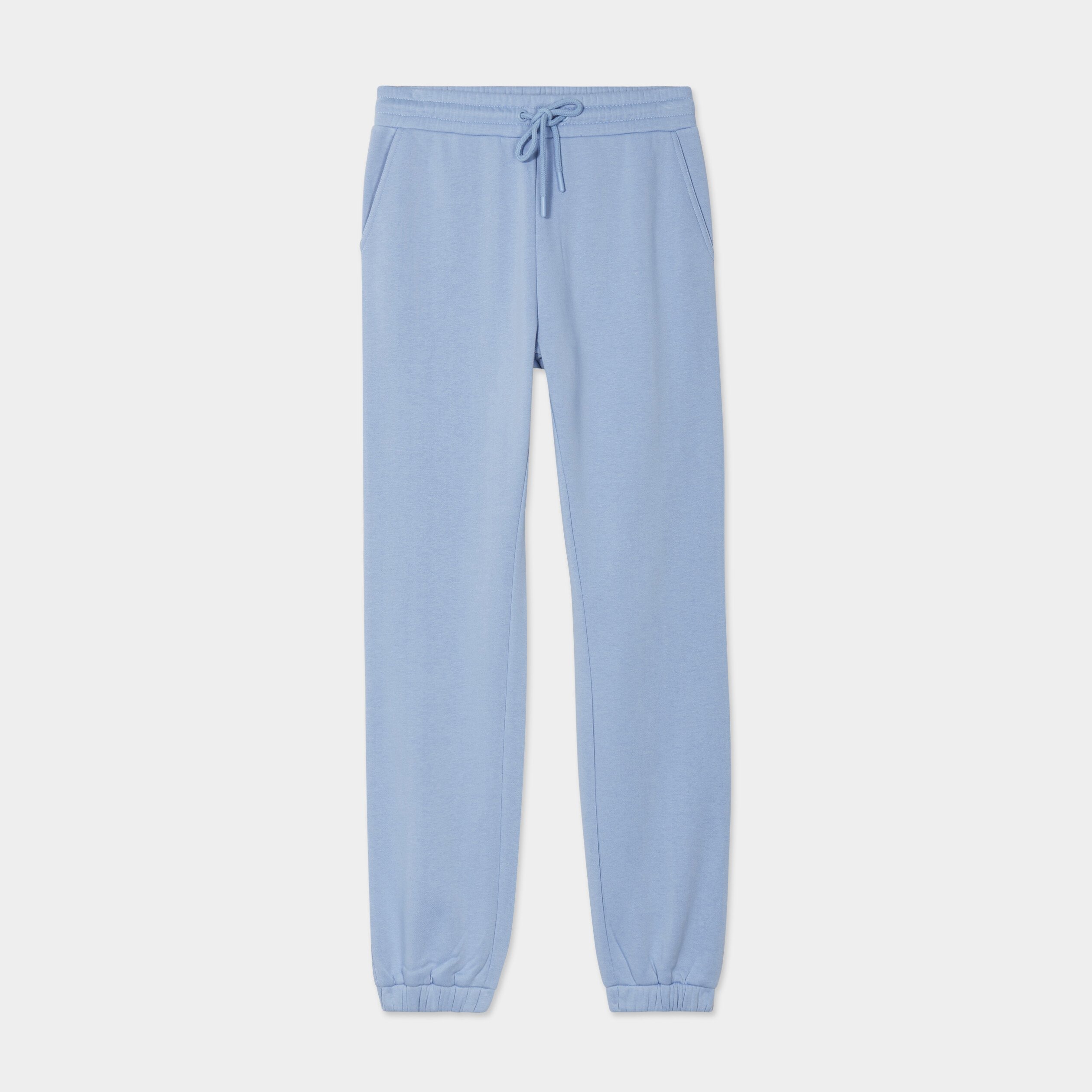 Pantalon jogging droit molleton bleu clair femme La Halle