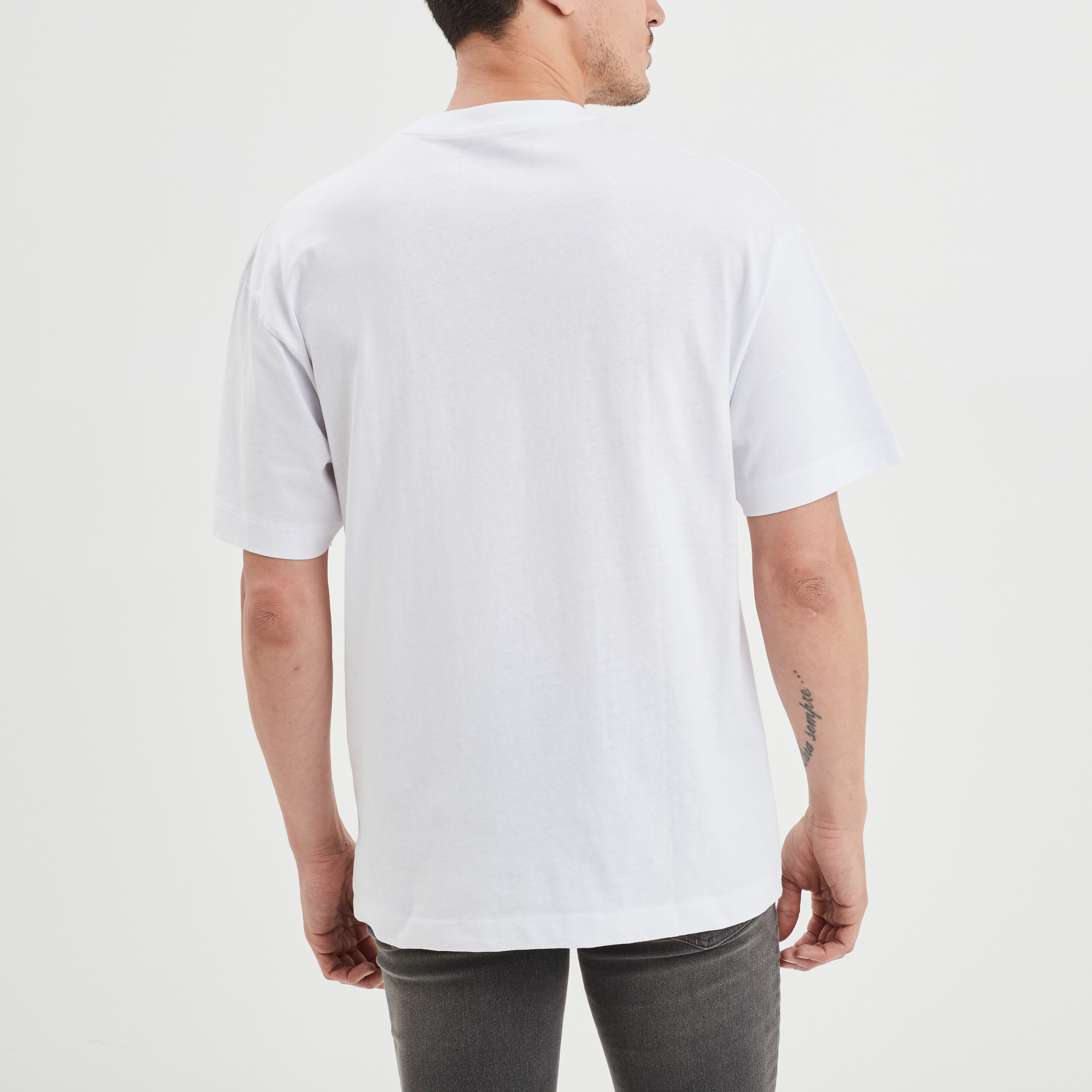 T shirt blanc long online