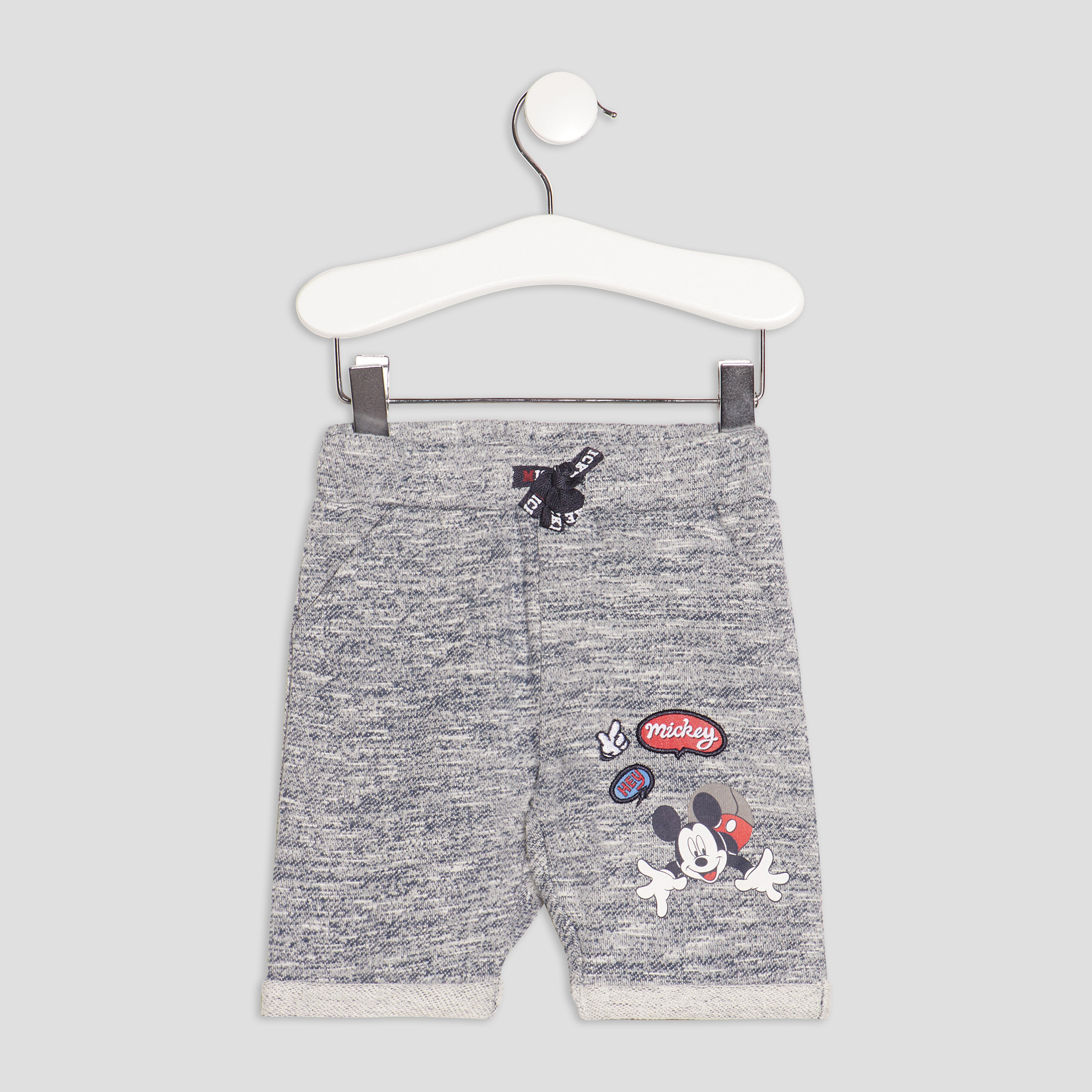 Short droit Mickey gris b b gar on La Halle