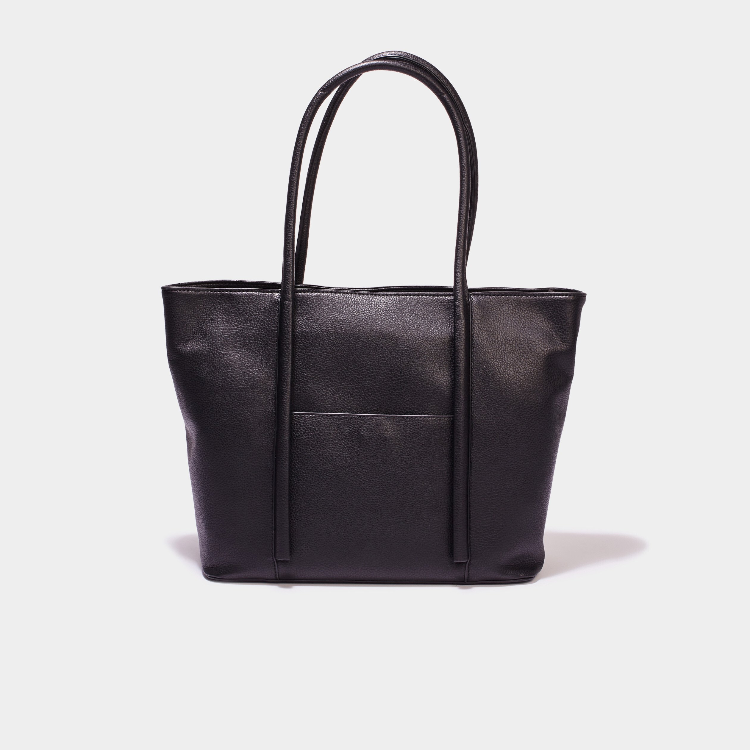 Sac shopper trapeze noir femme La Halle