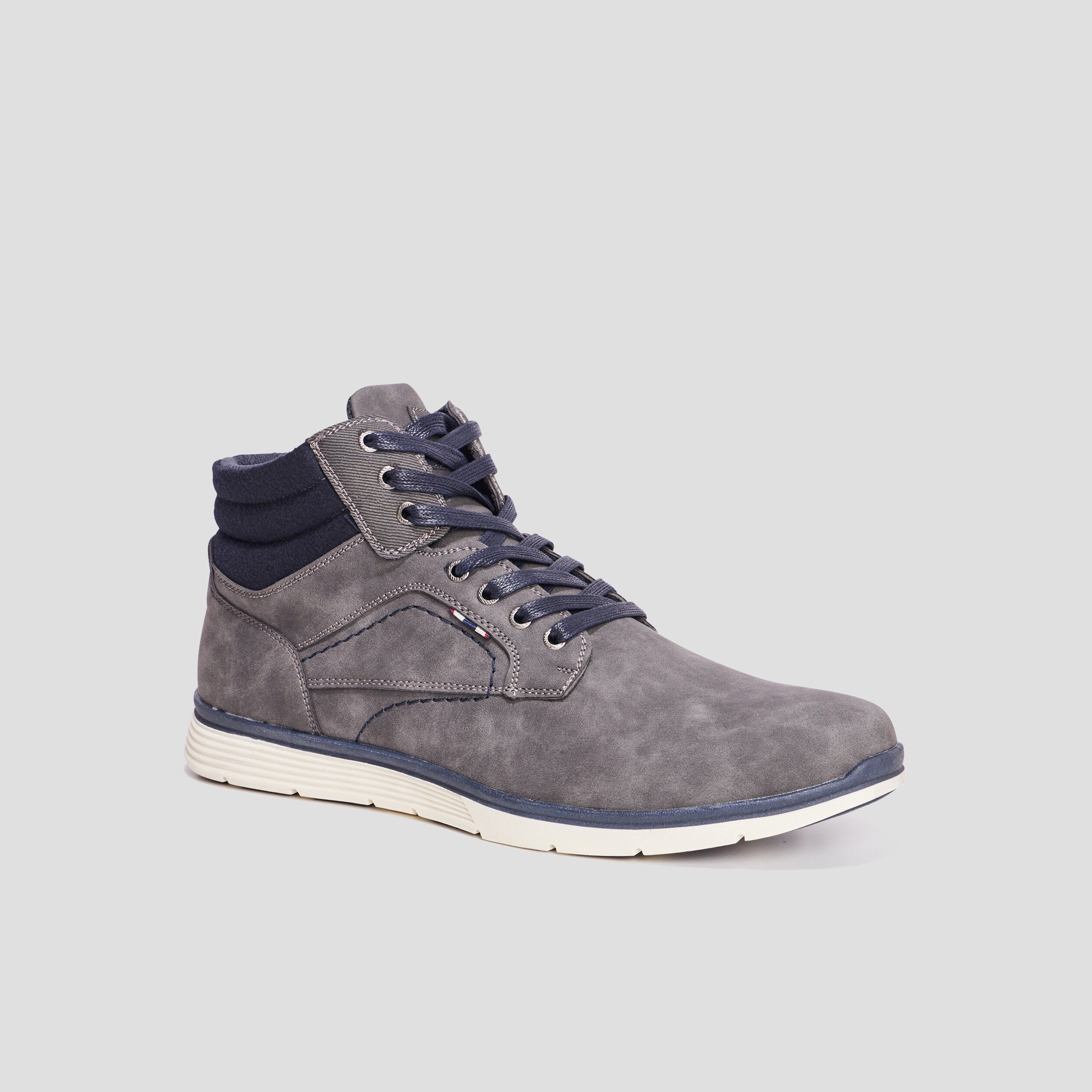 Boots a lacets gris homme La Halle