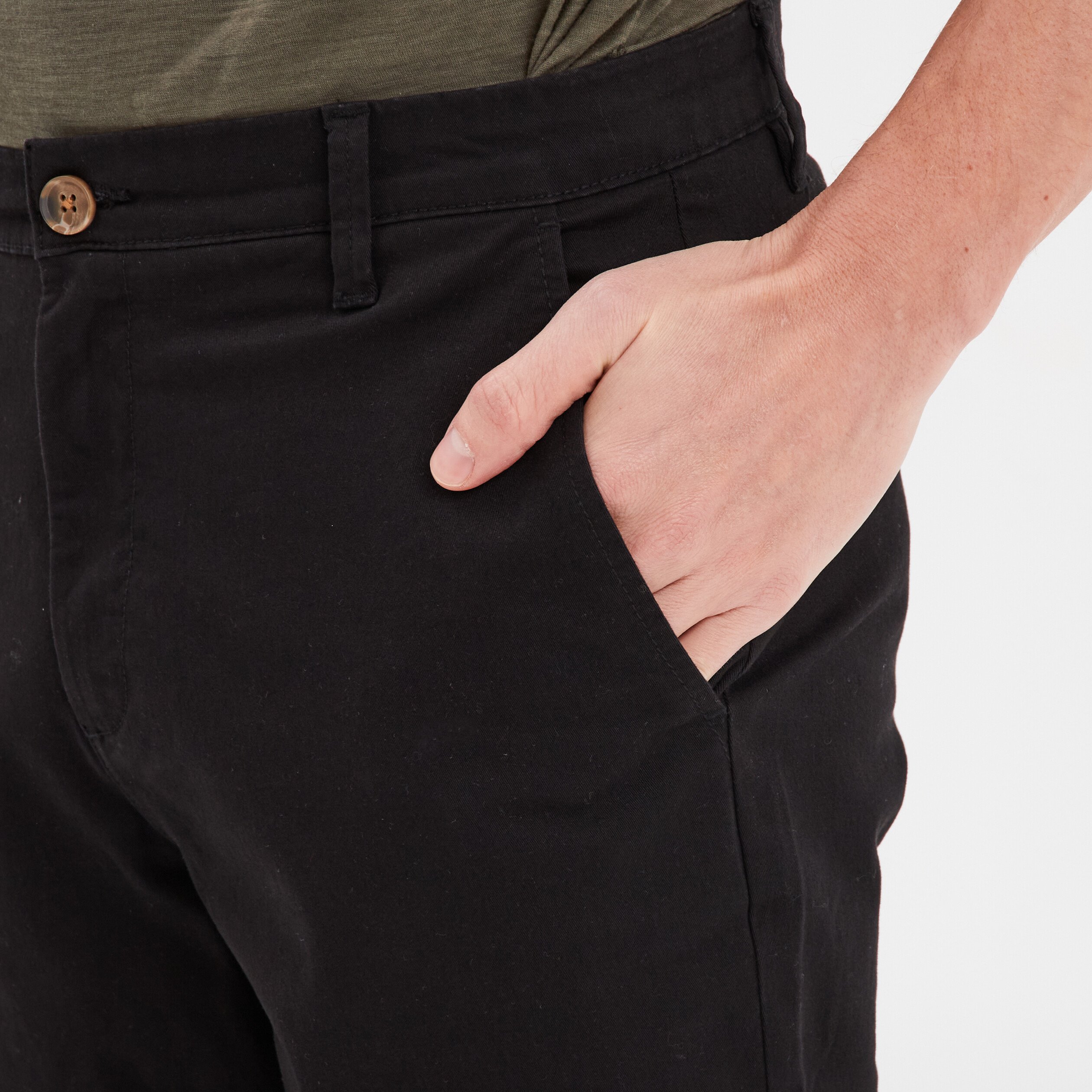 Pantalon noir chino online homme