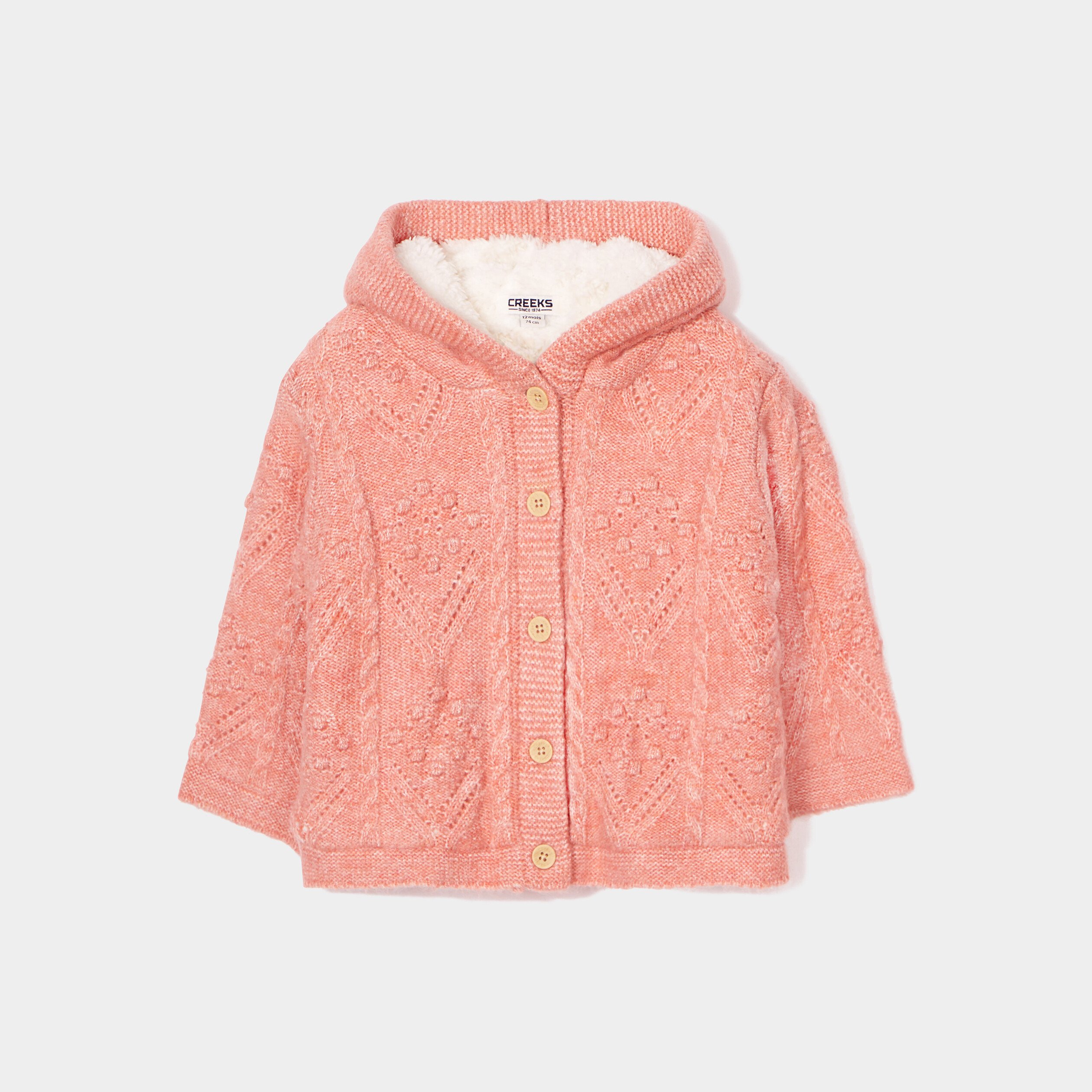 Gilet capuche bebe online fille