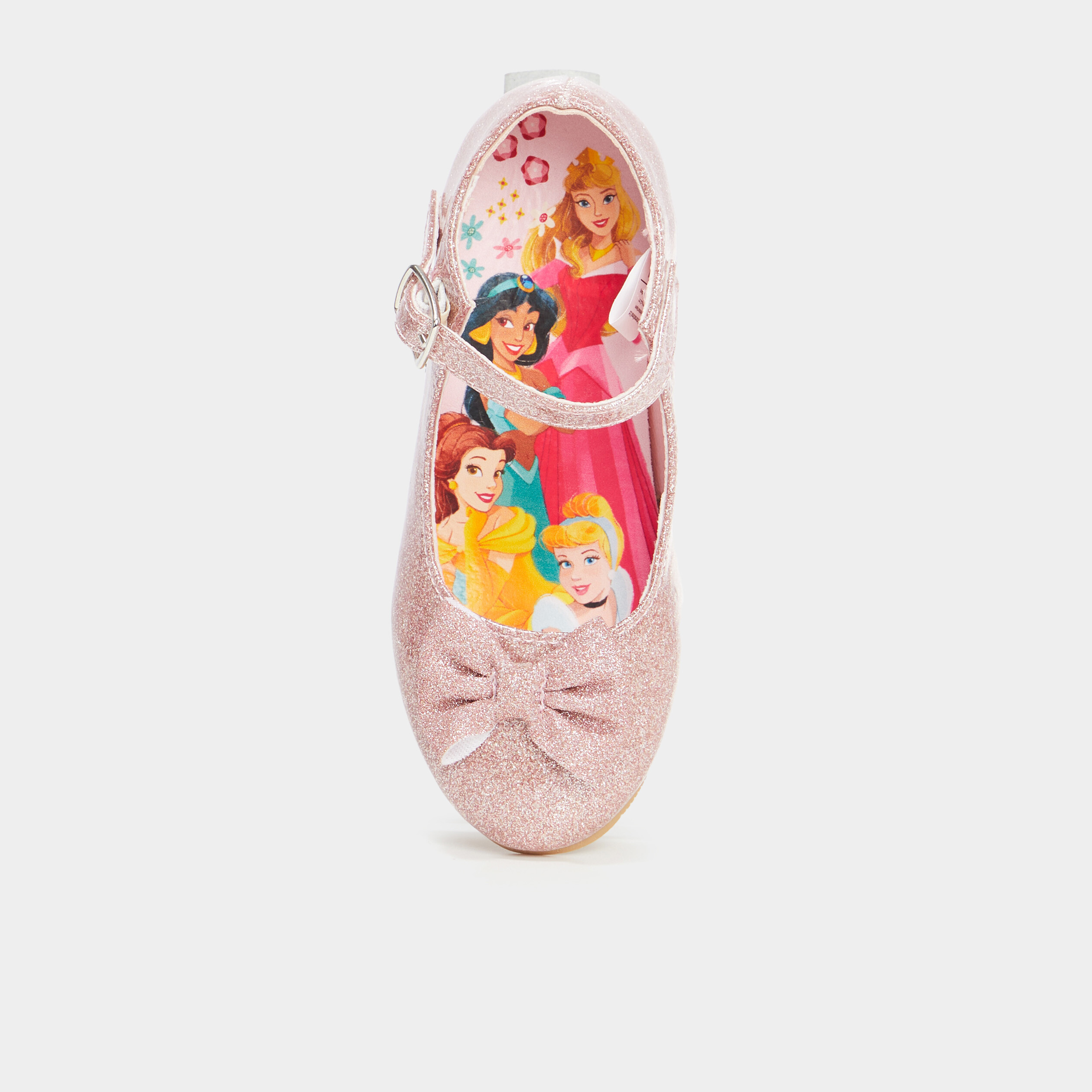 Babies a paillettes vernies Disney rose fille