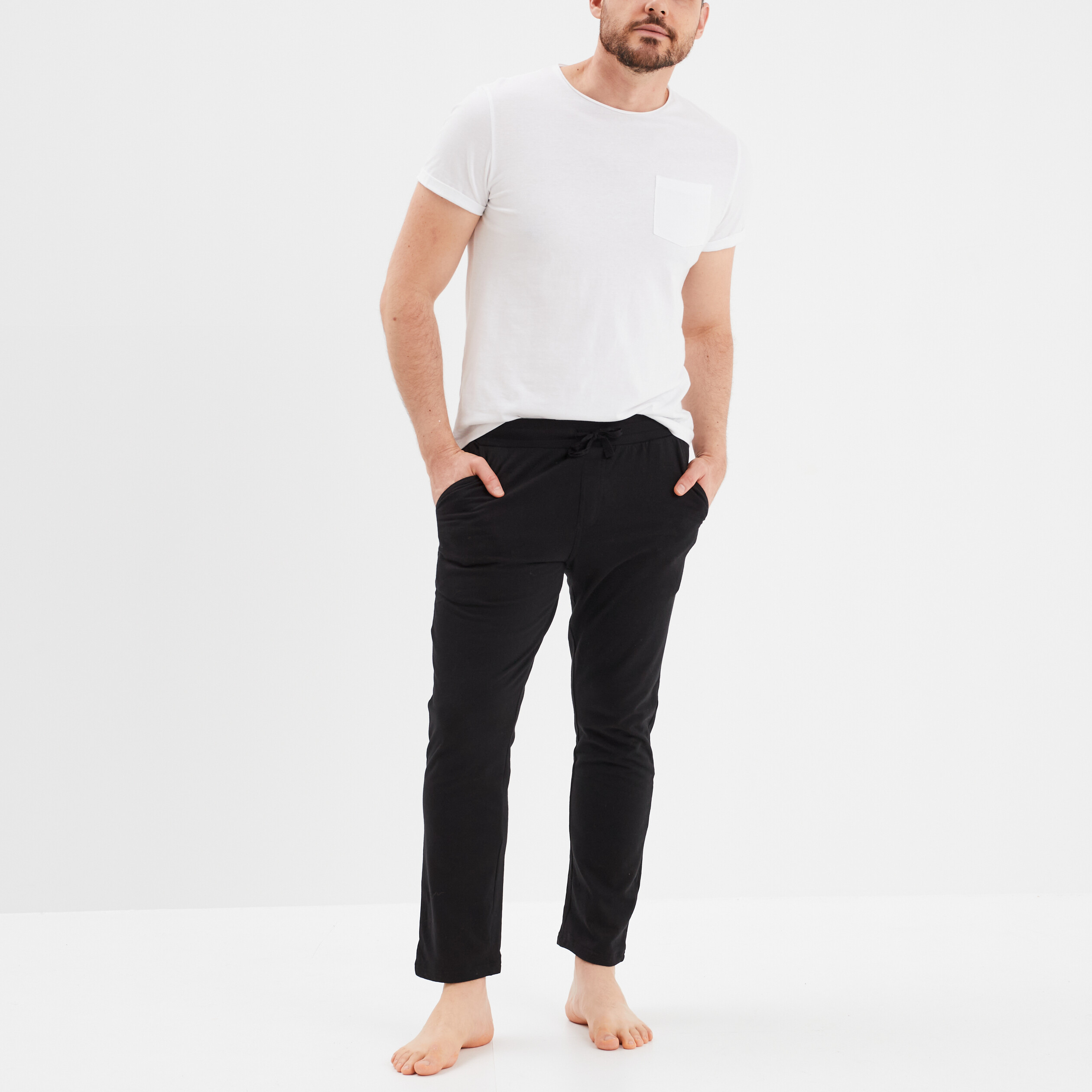 Pantalon de pyjama noir homme