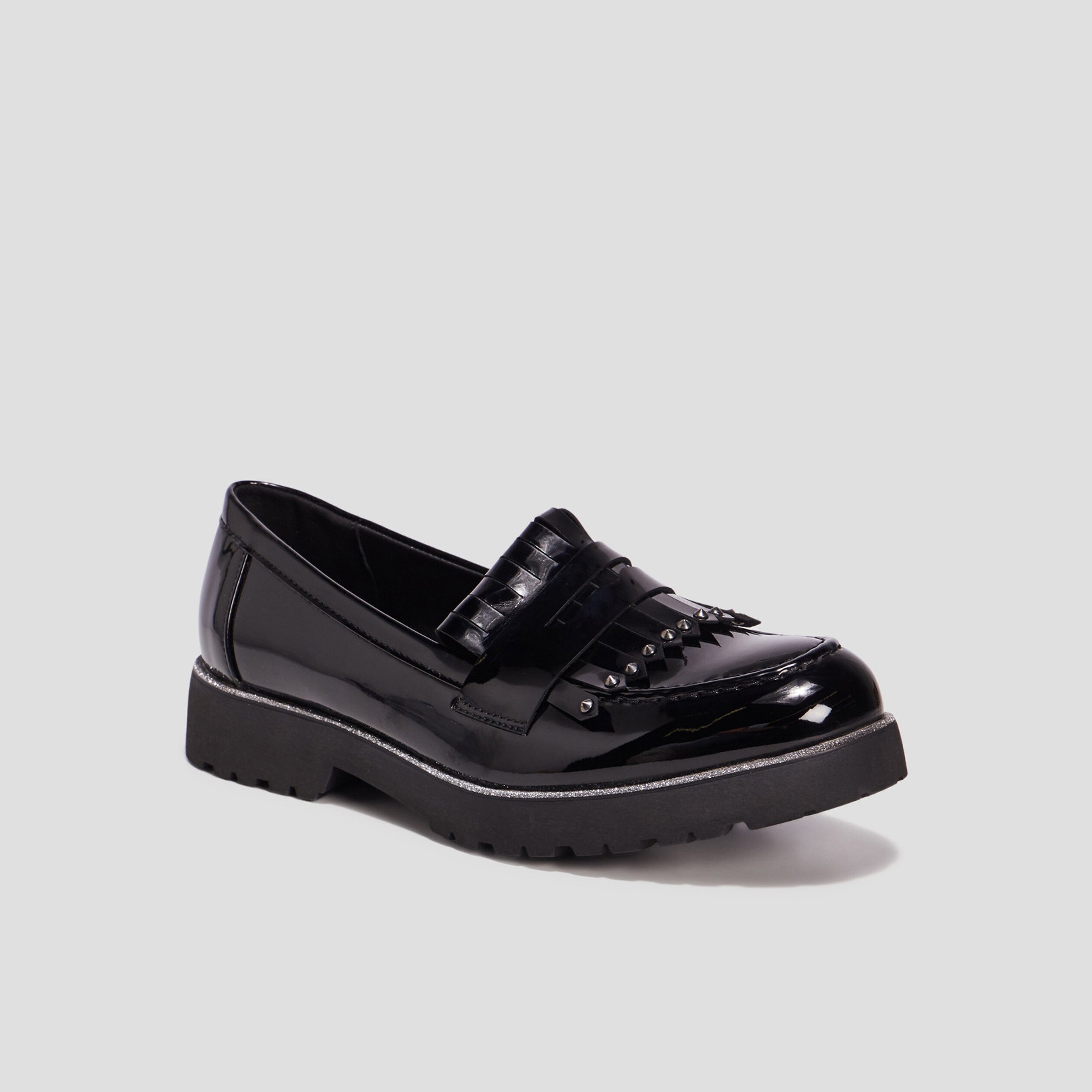 Mocassins crantes Liberto noir femme