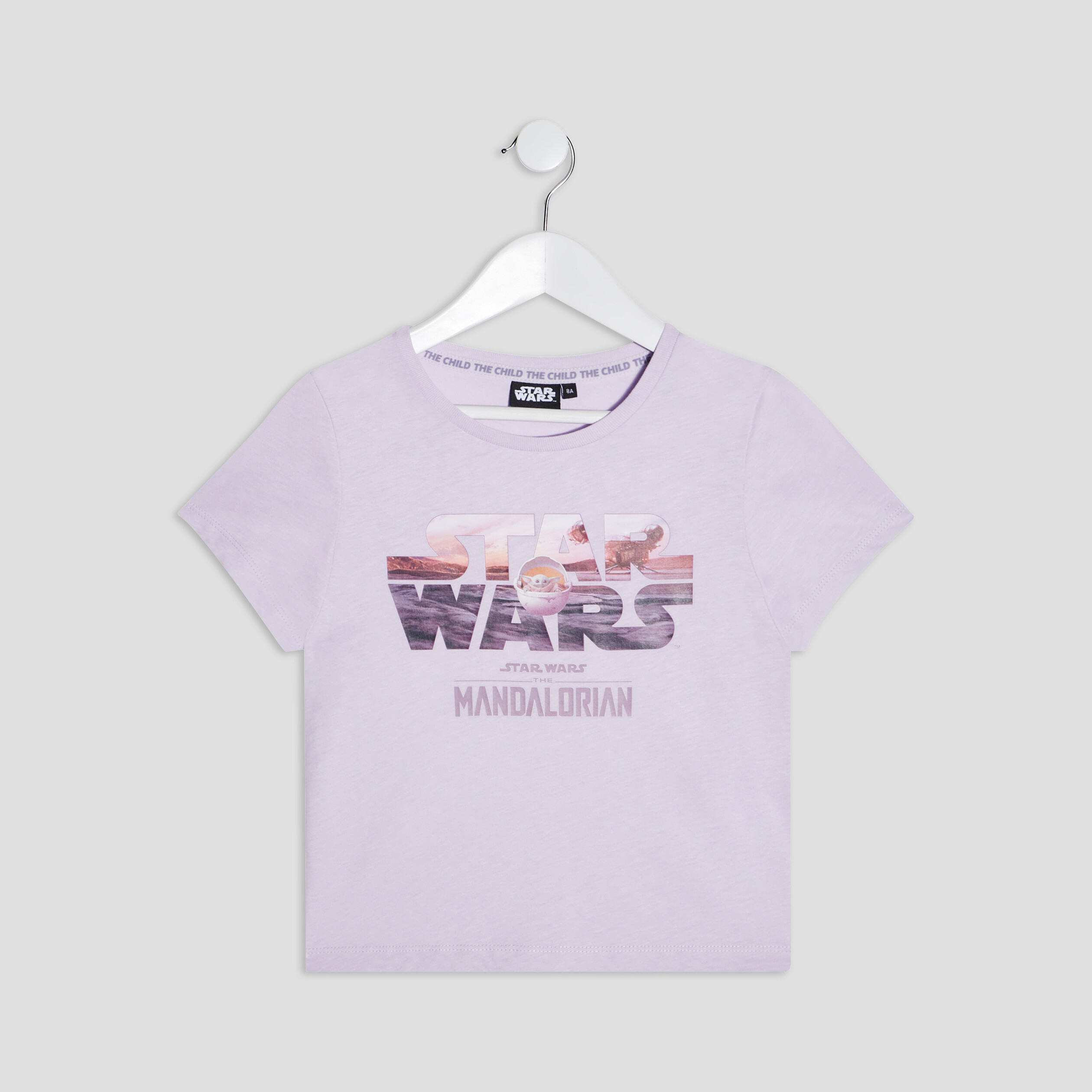 T shirt court The Mandalorian parme fille