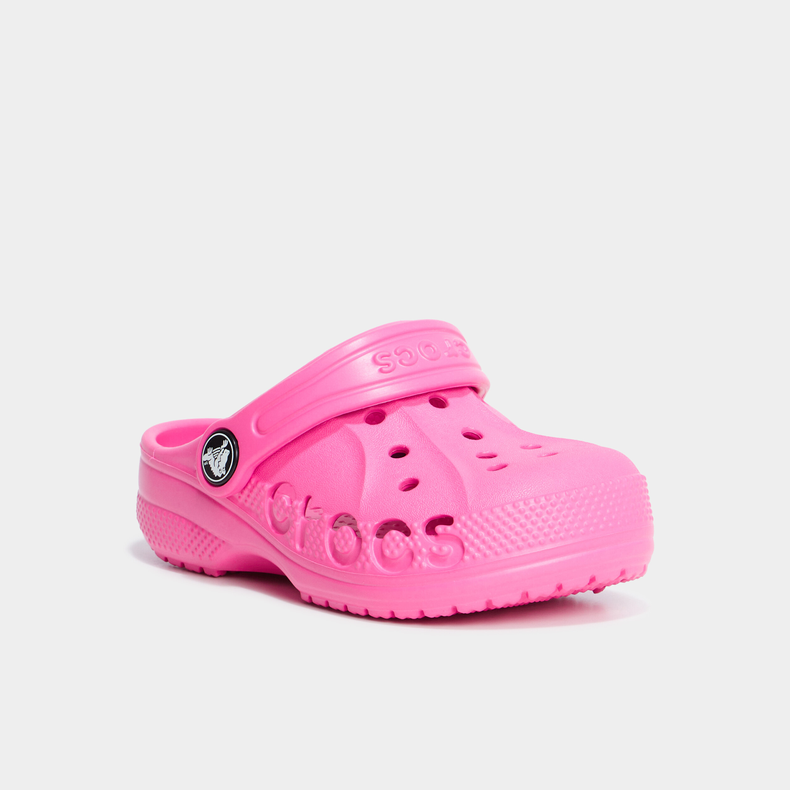 Sabots de plage Crocs rose fluo fille