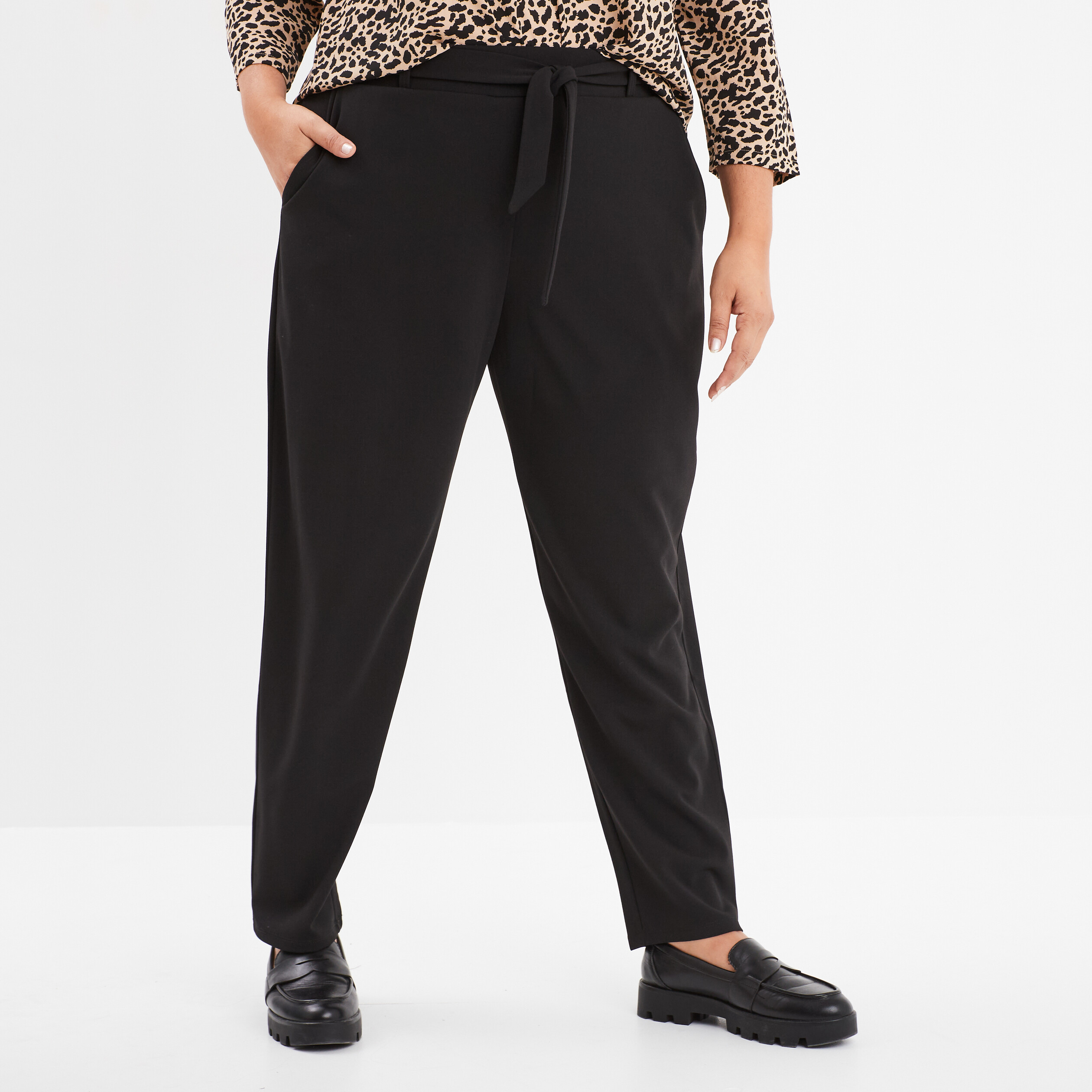 Pantalon femme grande taille elastique hotsell