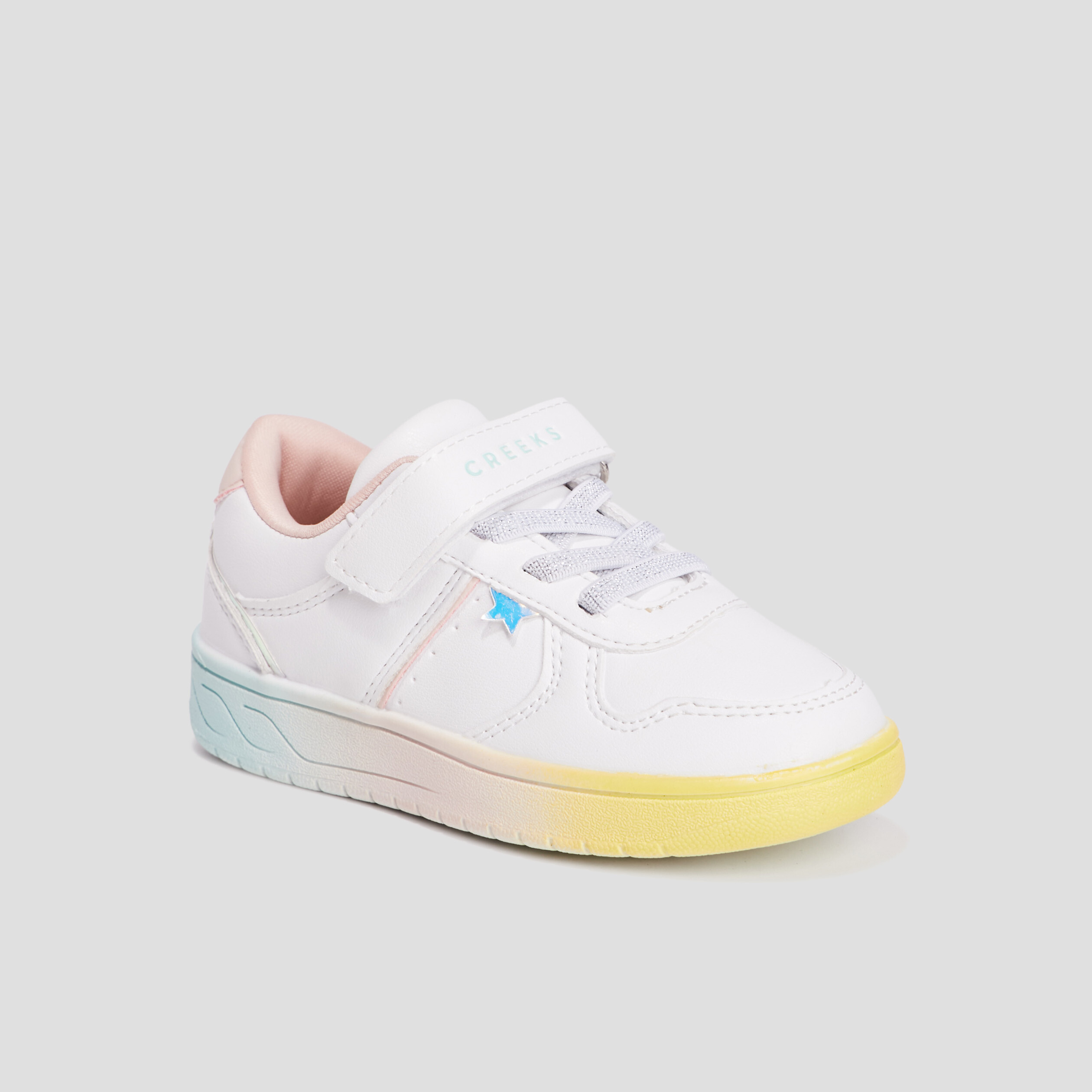 Tennis Creeks scratch blanc fille