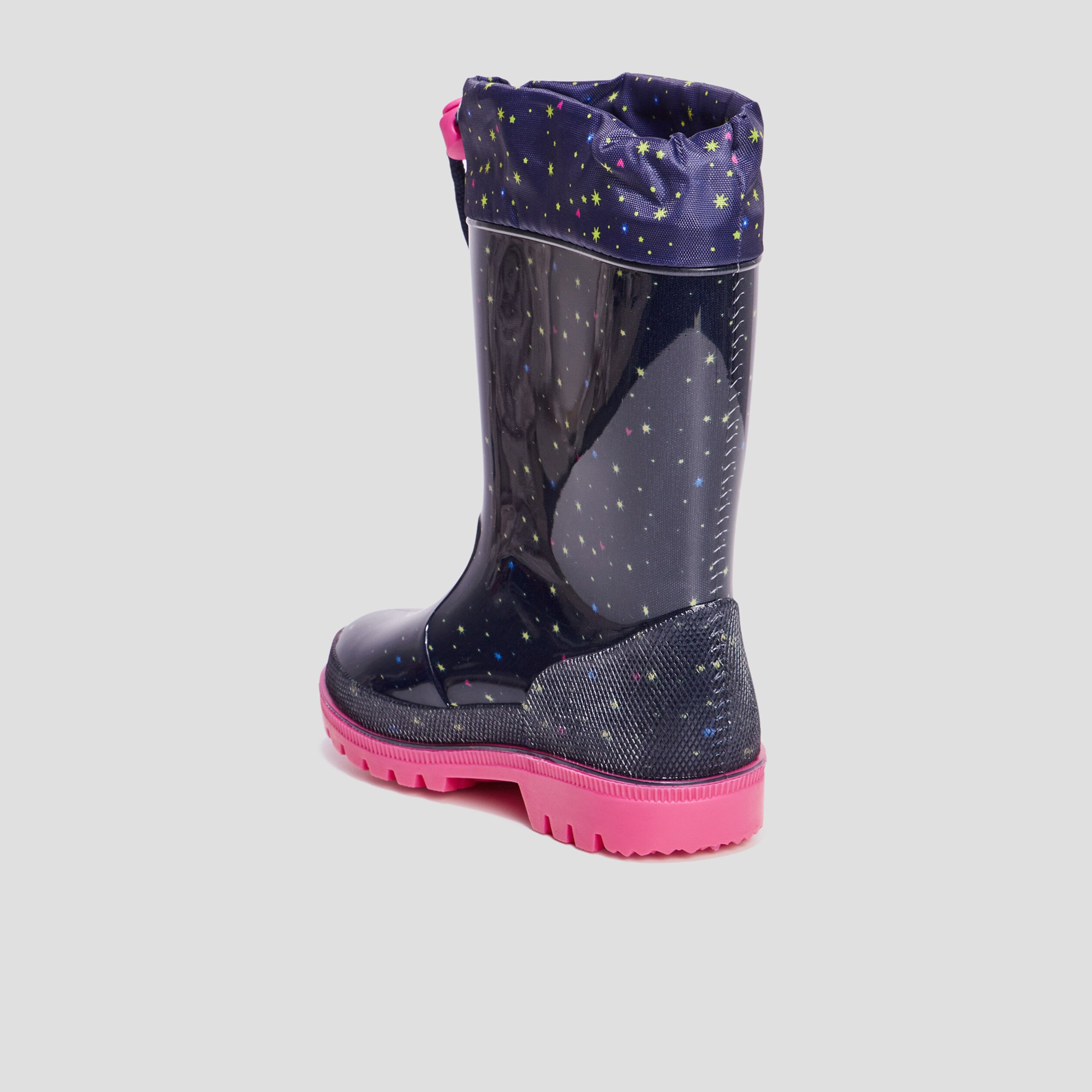 Bottes de pluie semelle crantee bleu marine fille