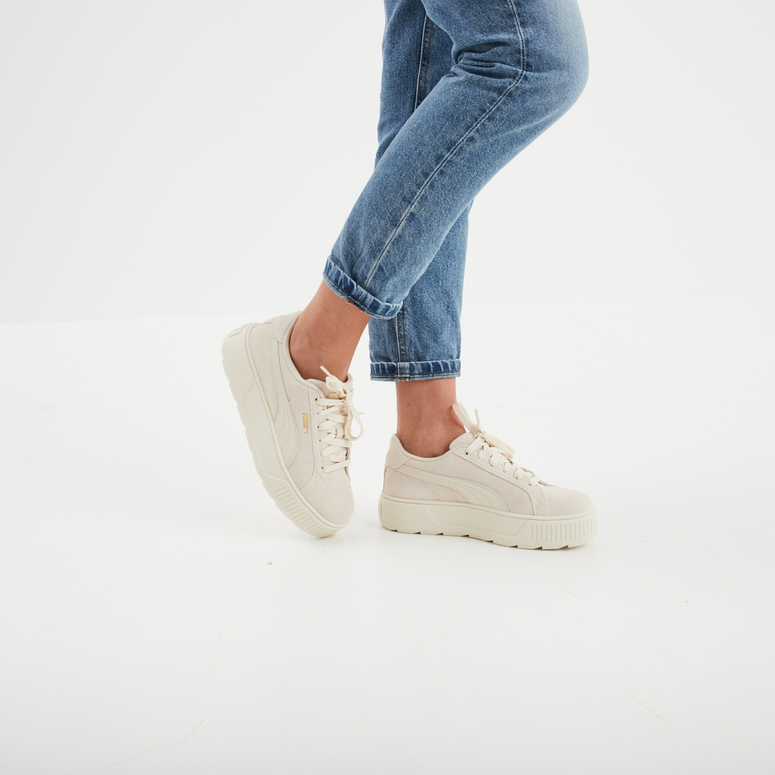 Puma blanche plateforme femme best sale