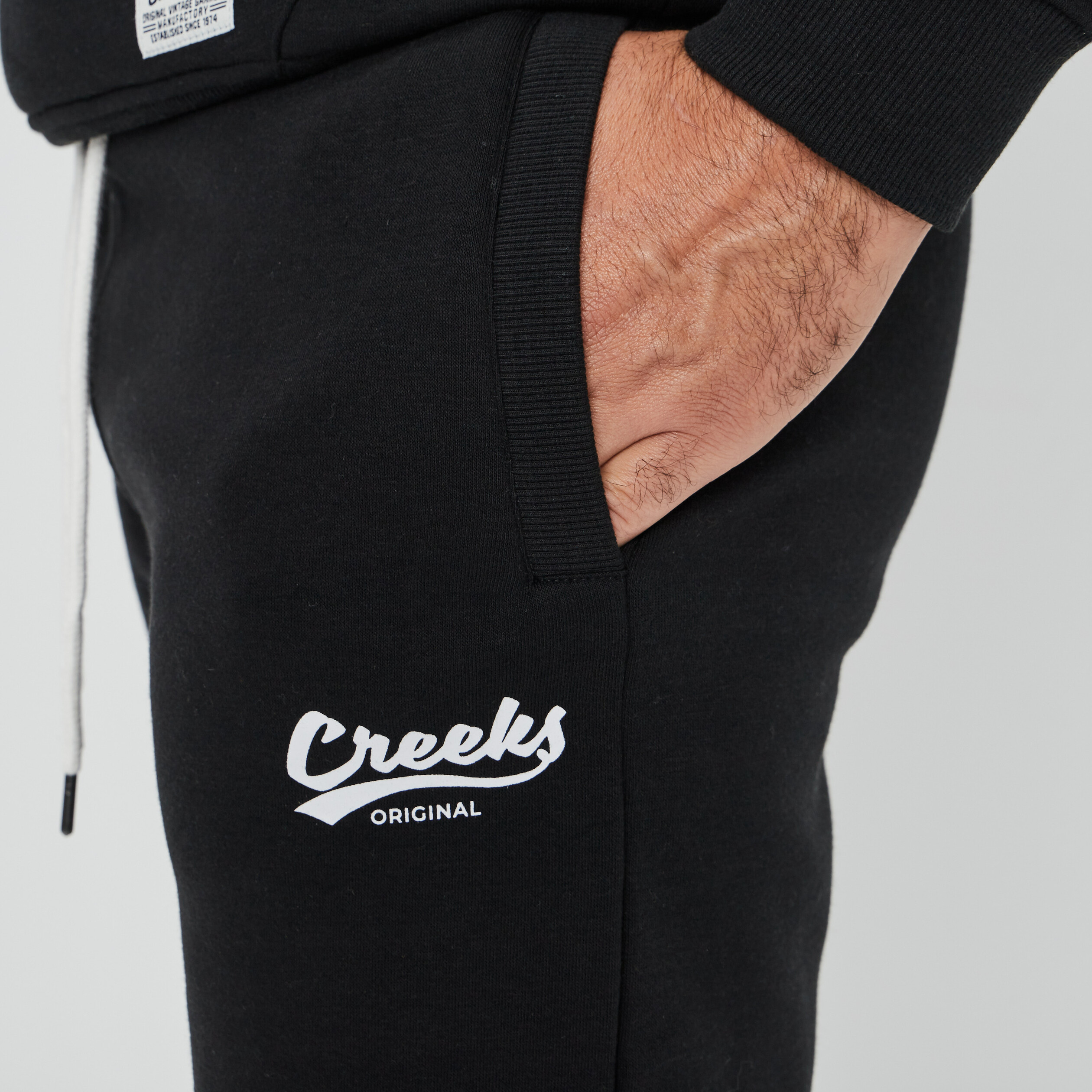 Jogging droit Creeks noir homme