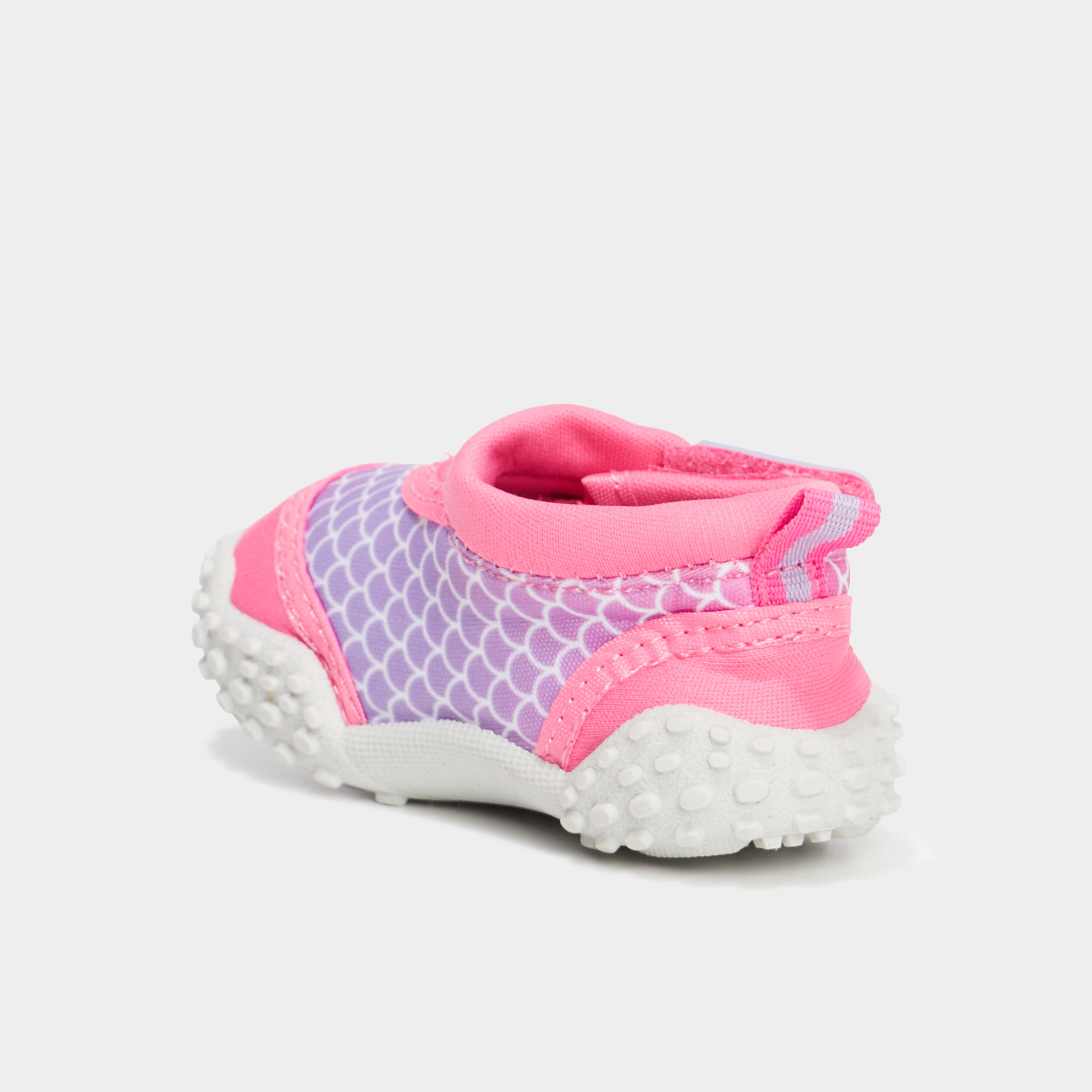 Chaussures de plage a scratchs rose bebe fille