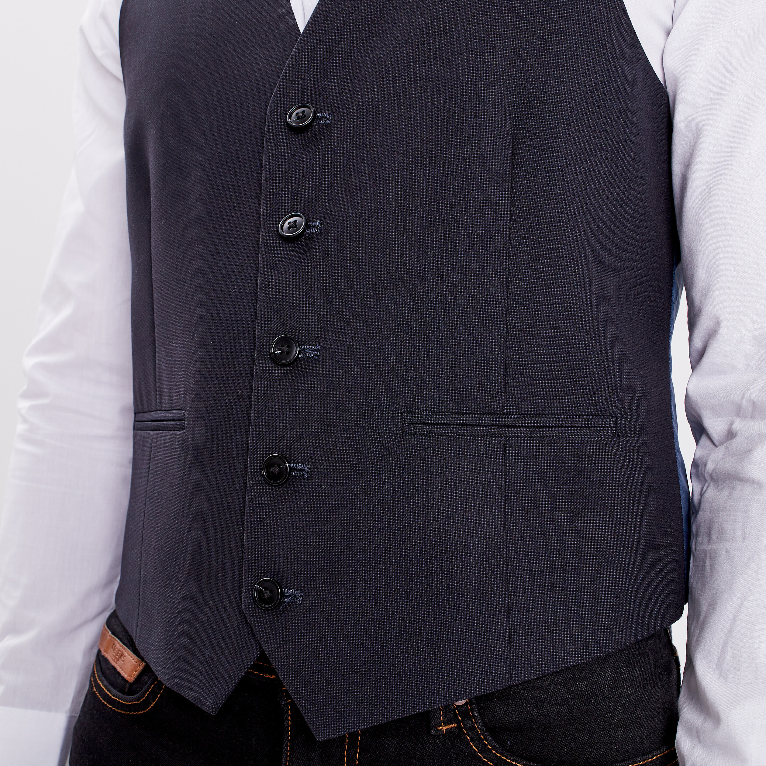 Gilet De Costume Sans Manches Bleu Homme La Halle