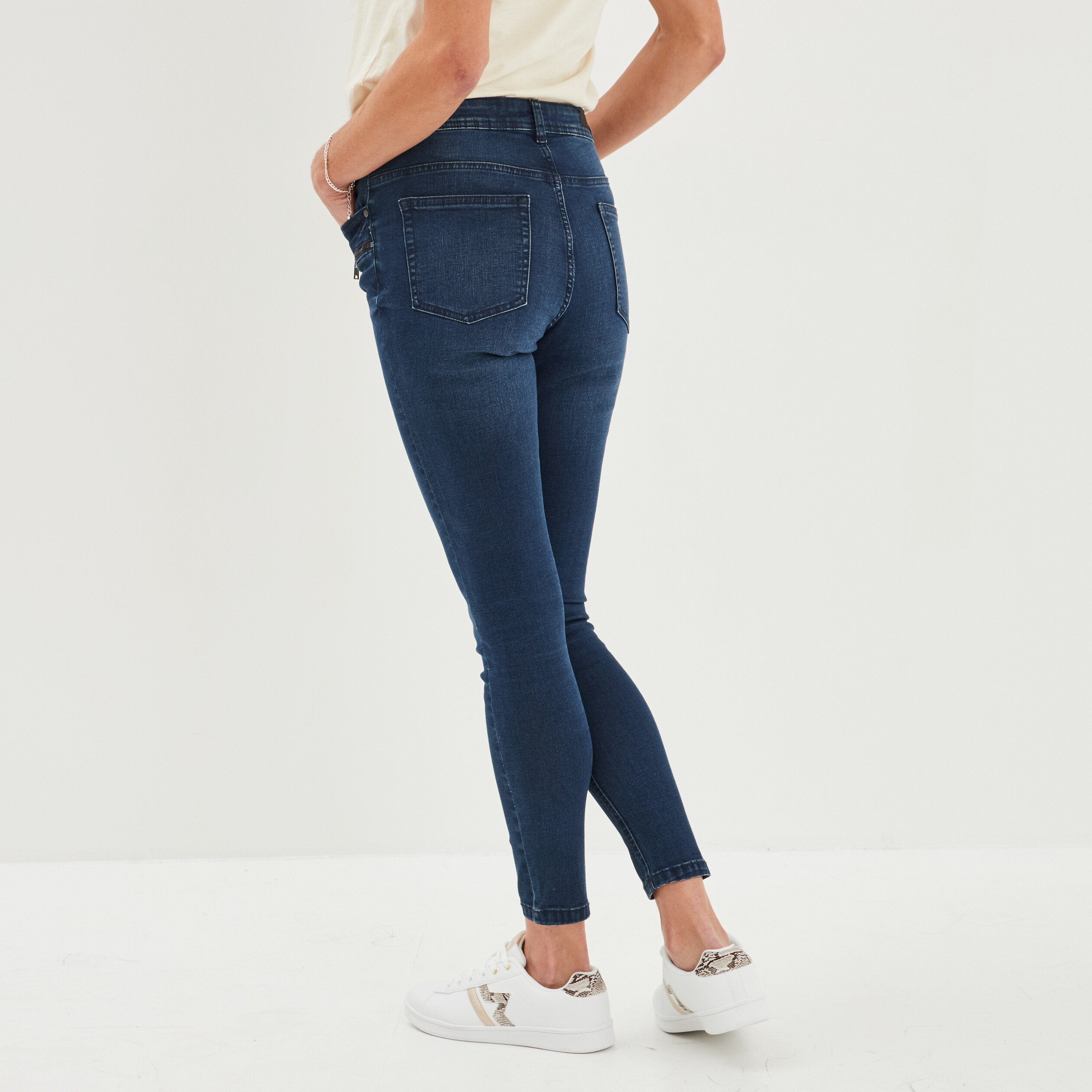 Jean slim zippé femme hotsell