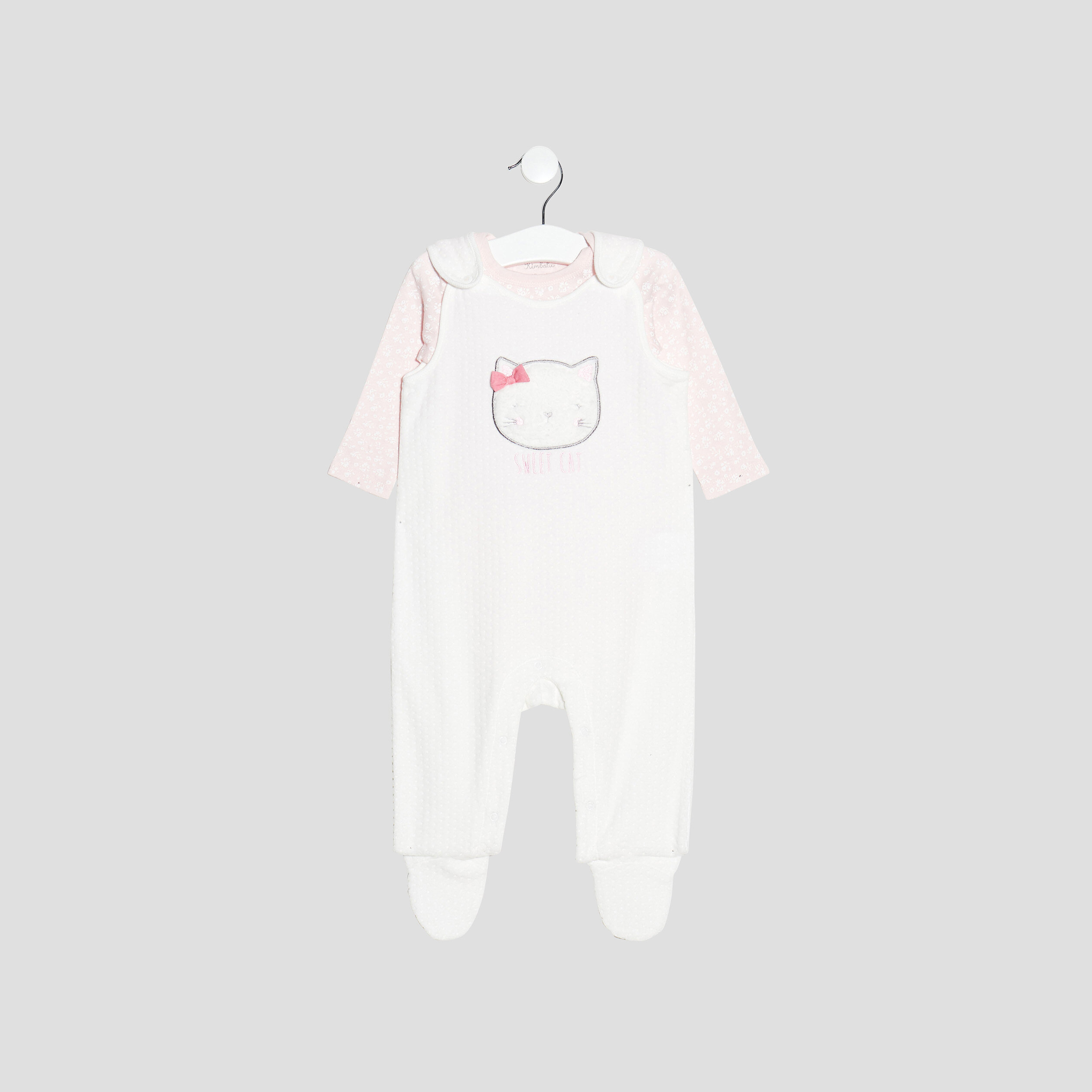 Ensemble body rose Bébé fille