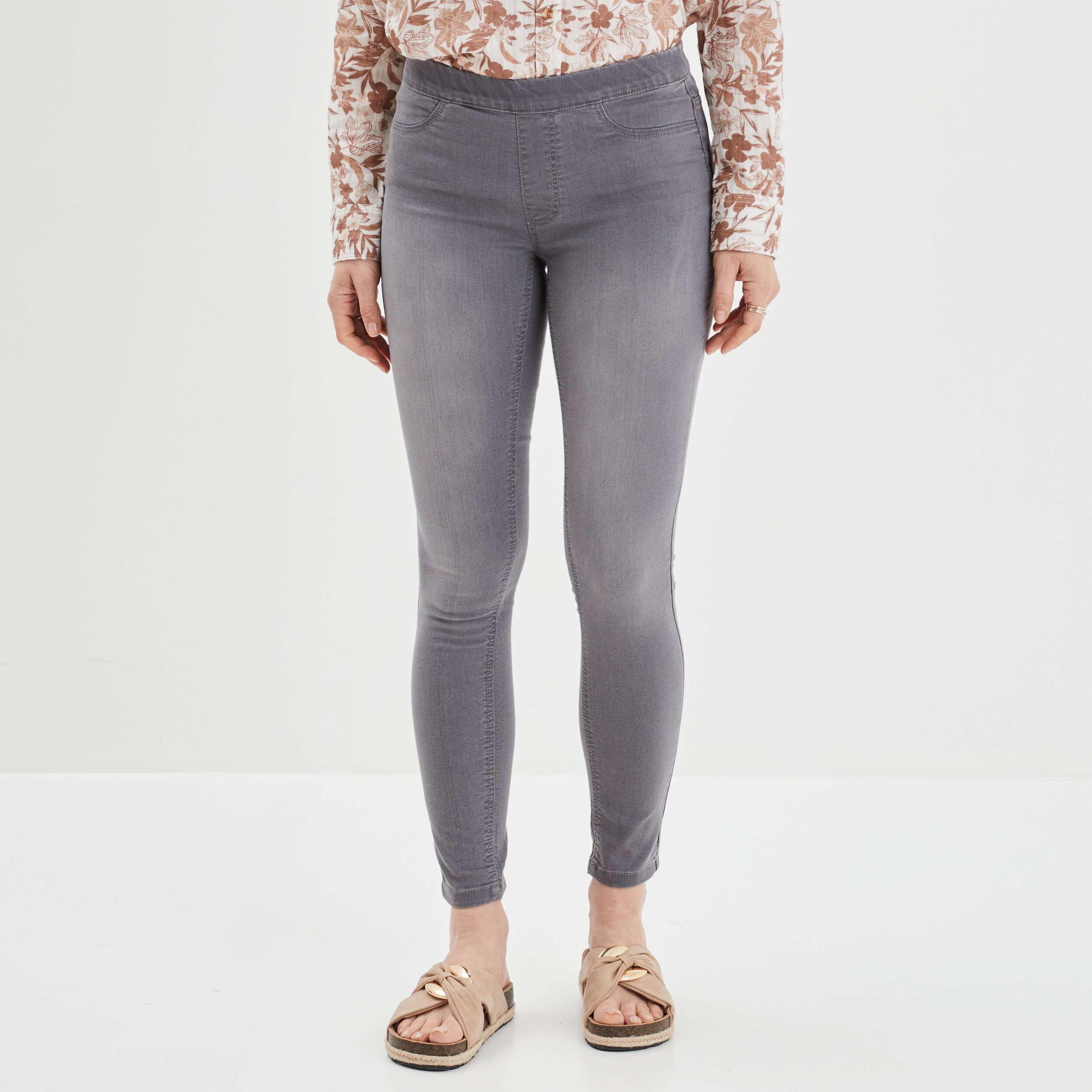 Jegging 2025 gris femme