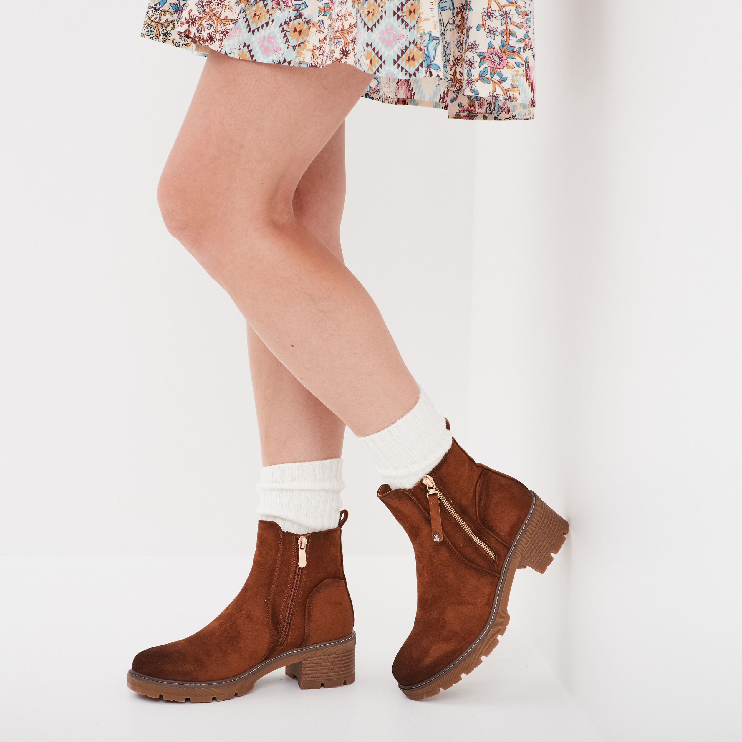 Bottes marron la halle online