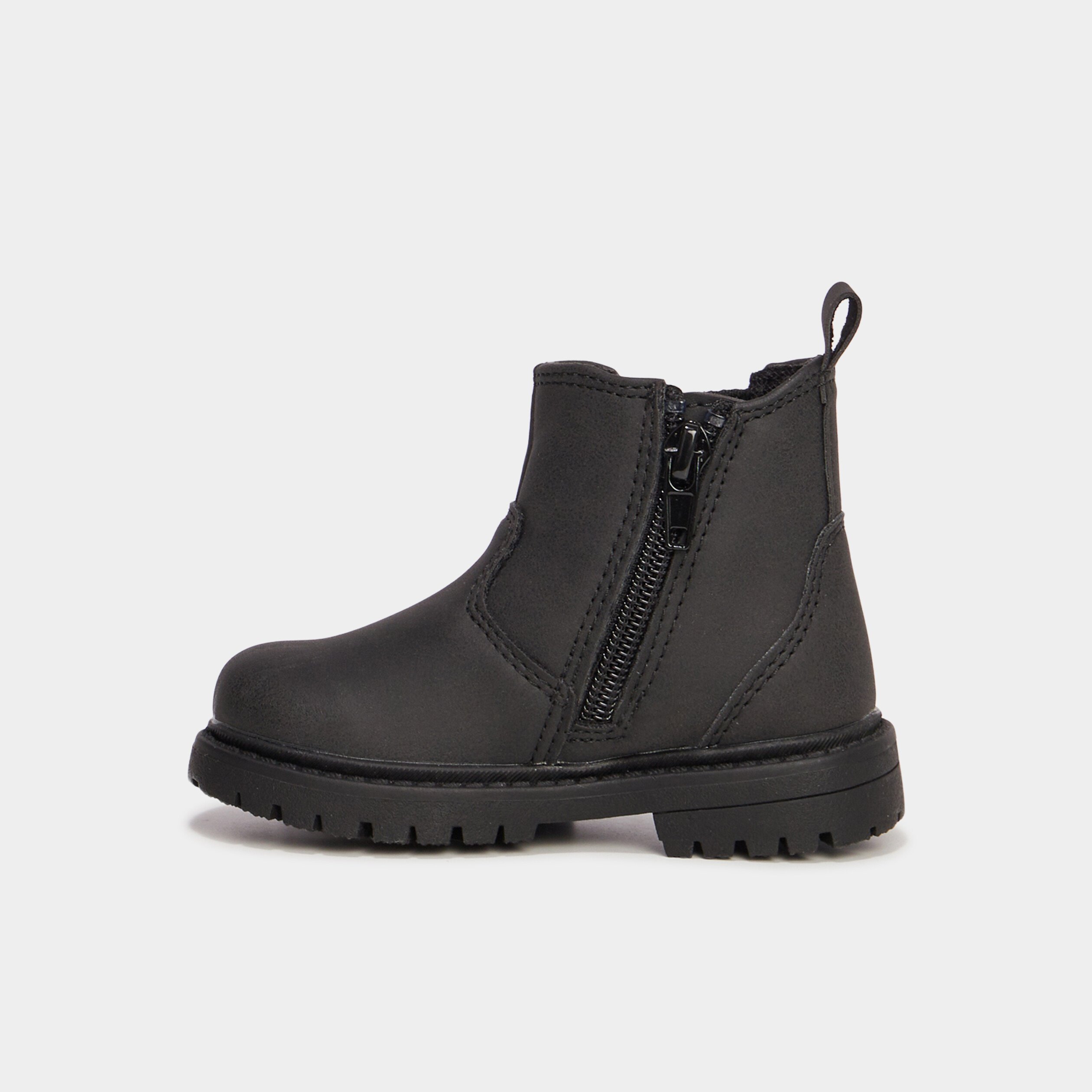 Bottines chelsea crantees Liberto noir bebe garcon